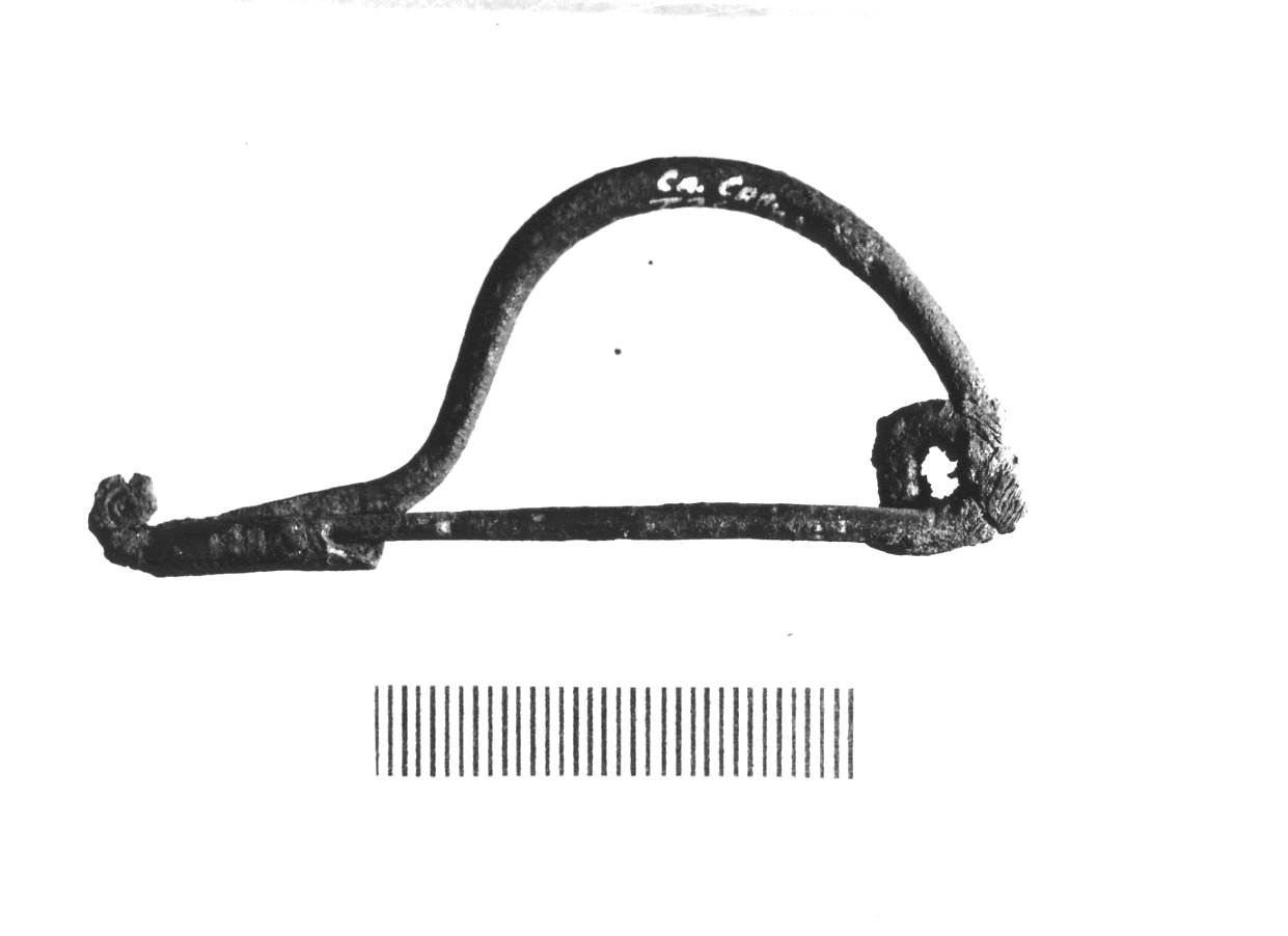 fibula, tipo "Certosa" - Piceno VI (sec. III a.C)