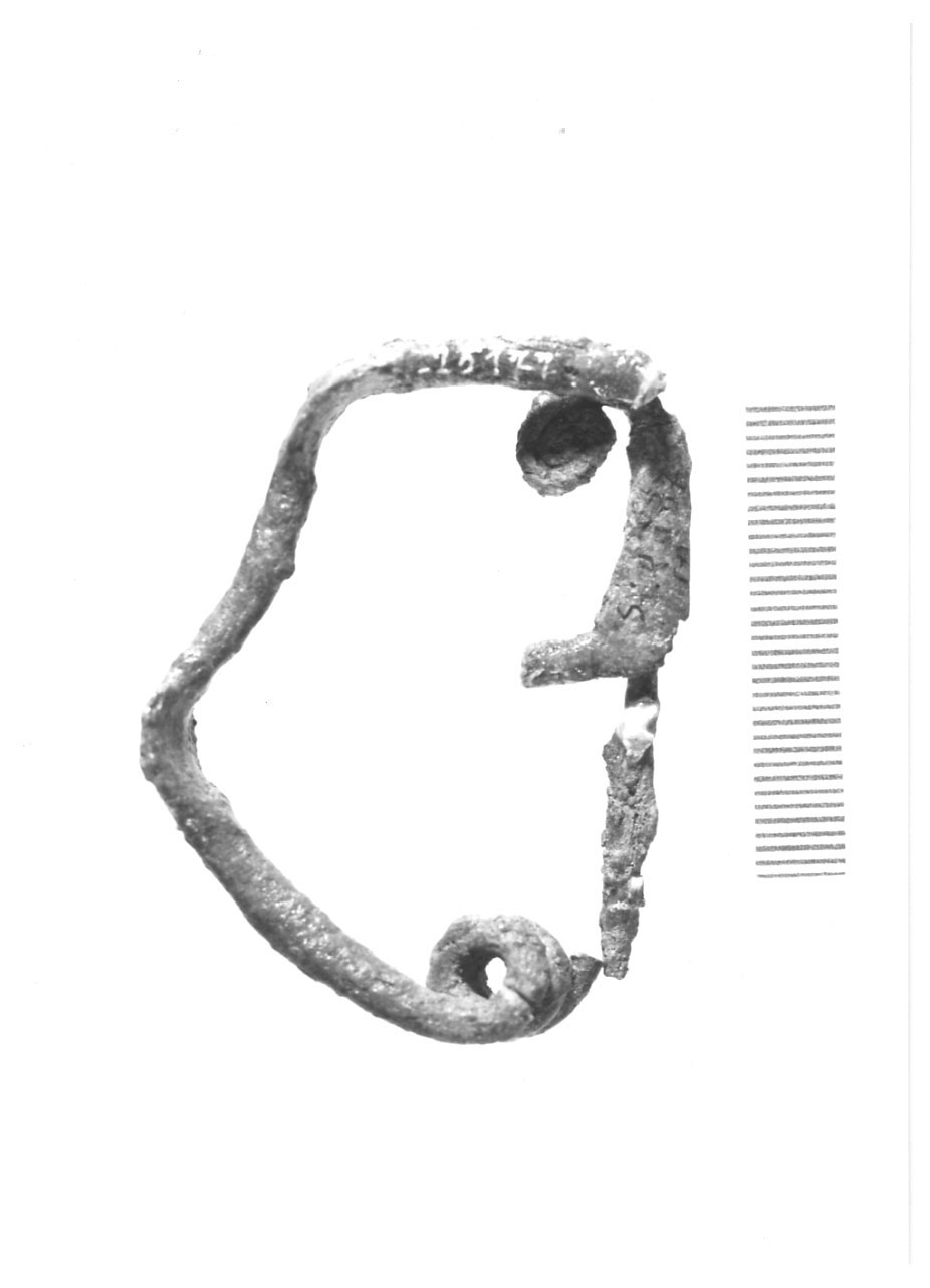 fibula con arco a duplice ondulazione - Piceno VI (metà sec. IV a.C)