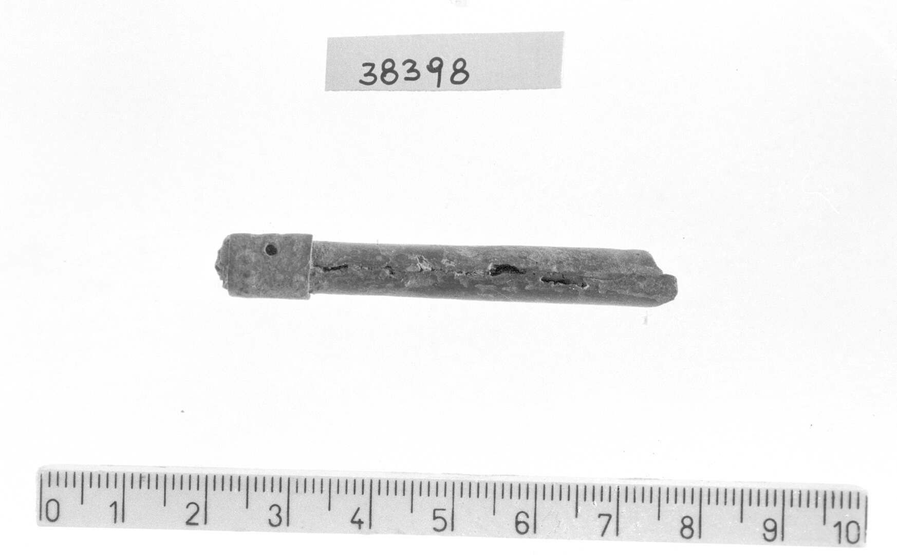elemento cilindrico in lamina di bronzo - Piceno I-II (secc. IX-VIII a.C)