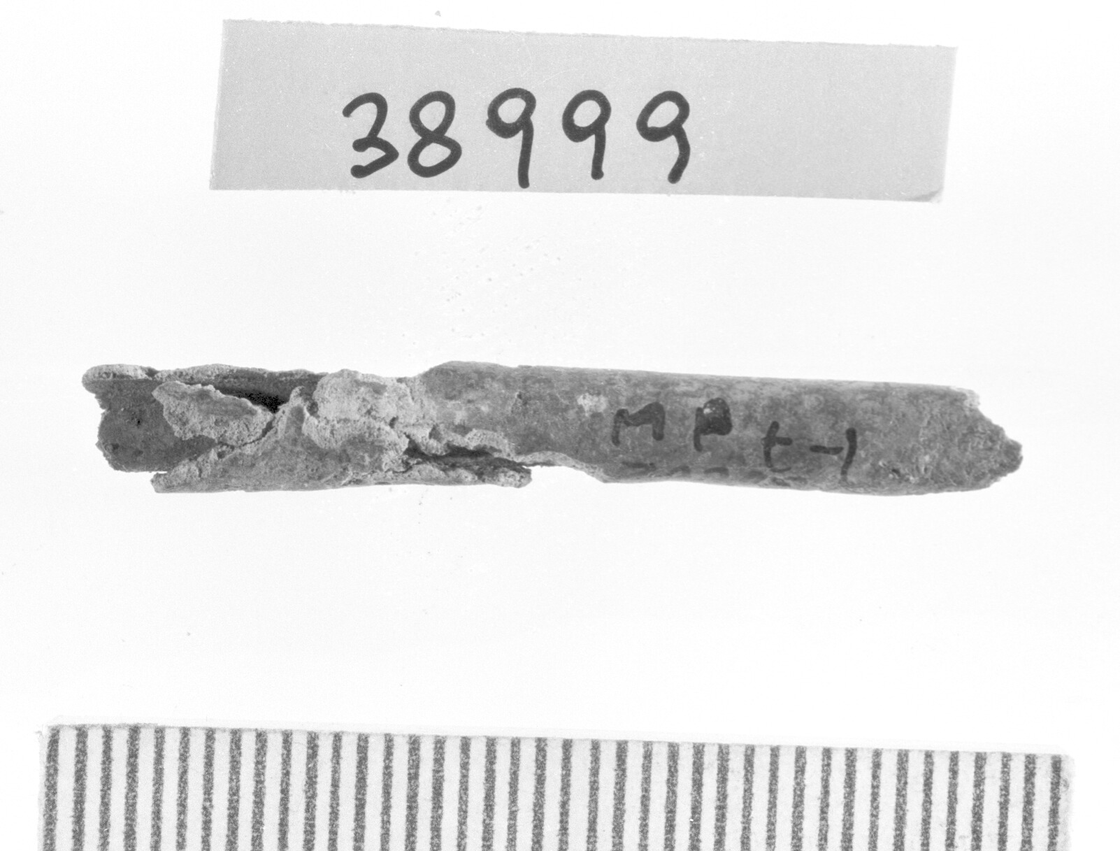 elemento cilindrico in lamina di bronzo - Piceno I-II (secc. IX-VIII a.C)