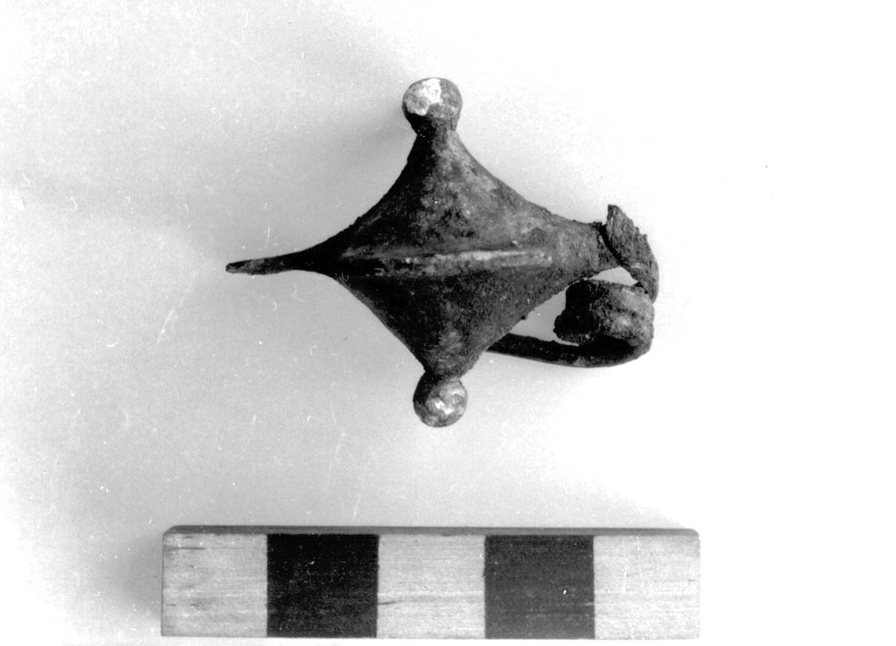 fibula a navicella - civiltà villanoviana-fase II (seconda metà sec. VIII a.C)