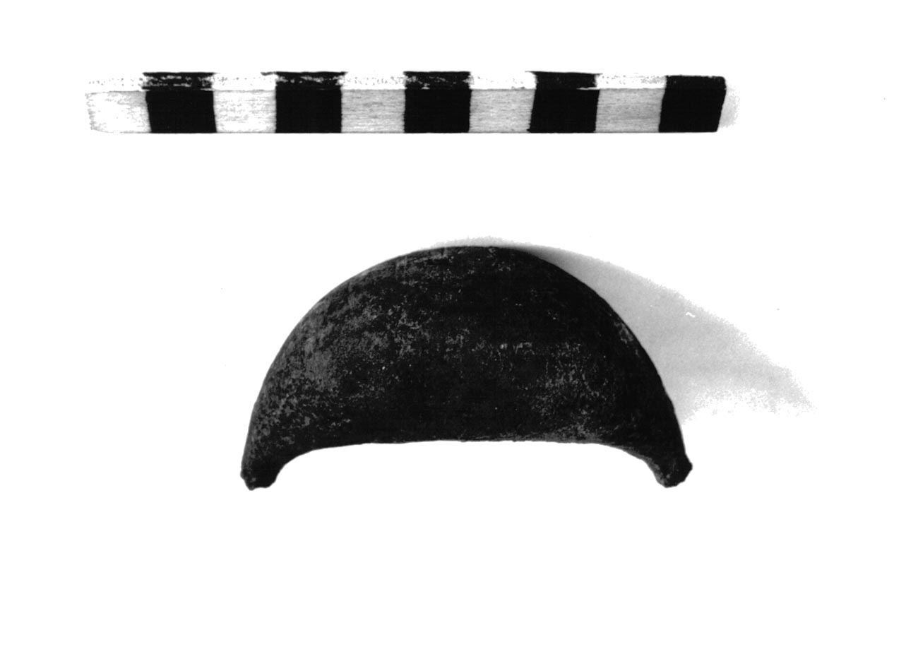 fibula a sanguisuga - civiltà villanoviana-fase II (seconda metà sec. VIII a.C)