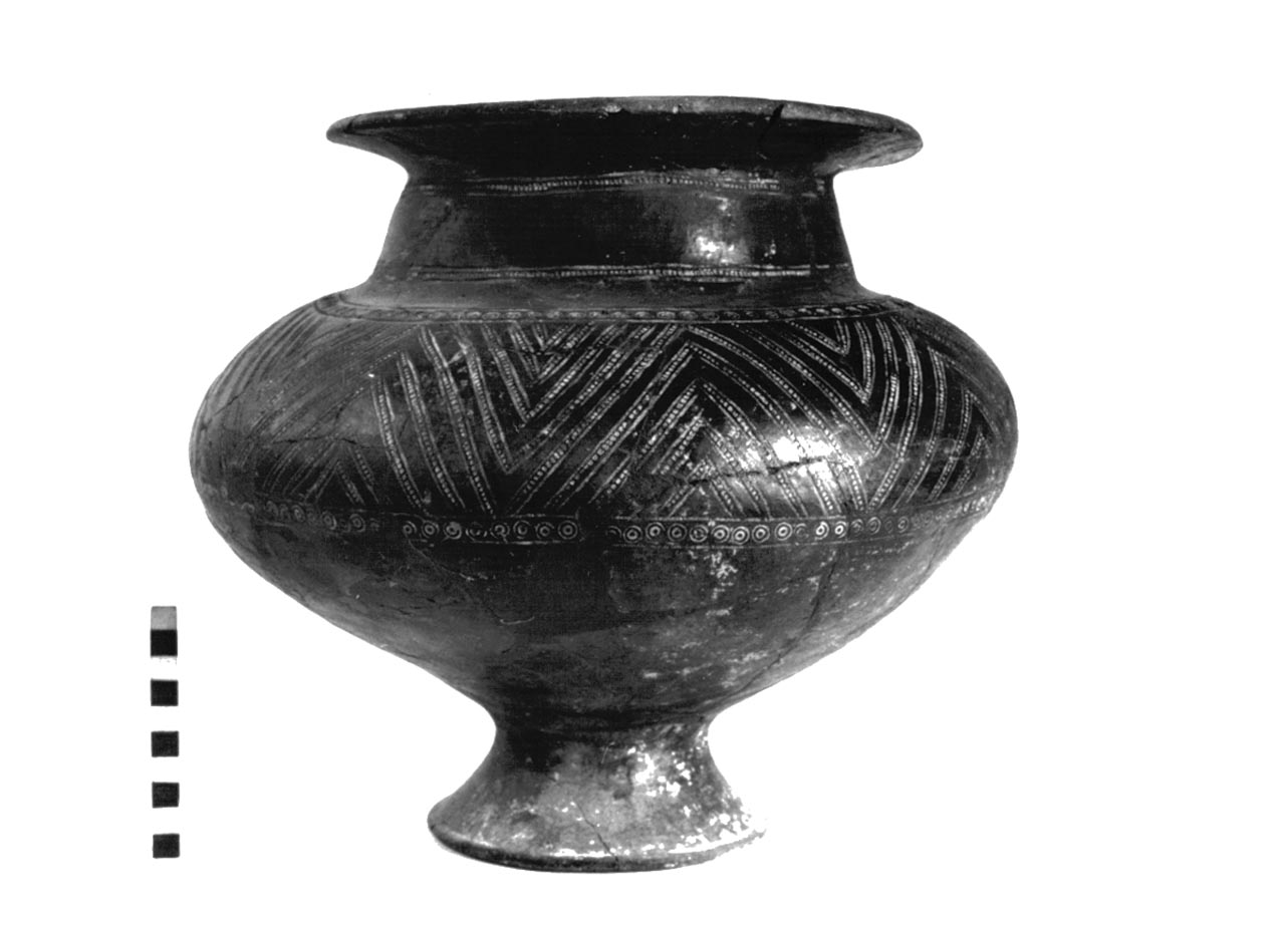 urna globulare - civiltà villanoviana-fase II (sec. VIII a.C)