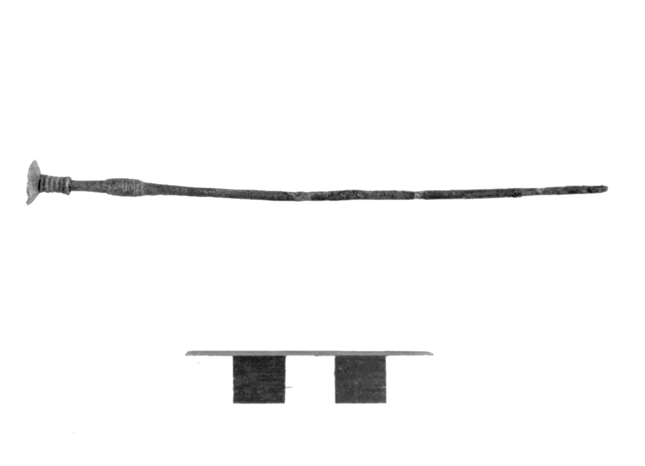 spillone con capocchia composita - civiltà villanoviana-fase II (prima metà sec. IX a.C)