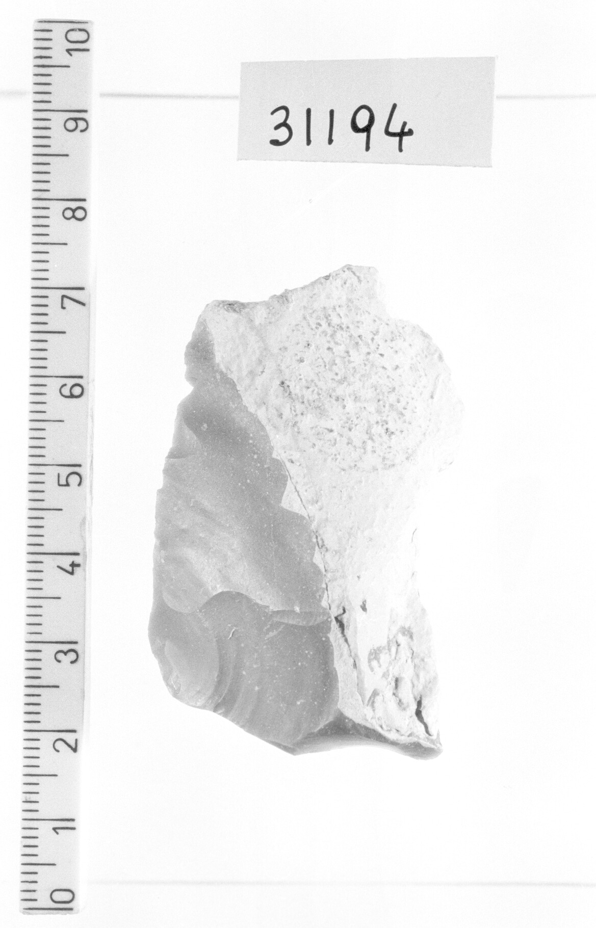 bulino a stacco laterale su troncatura obliqua - Gravettiano (Paleolitico superiore)