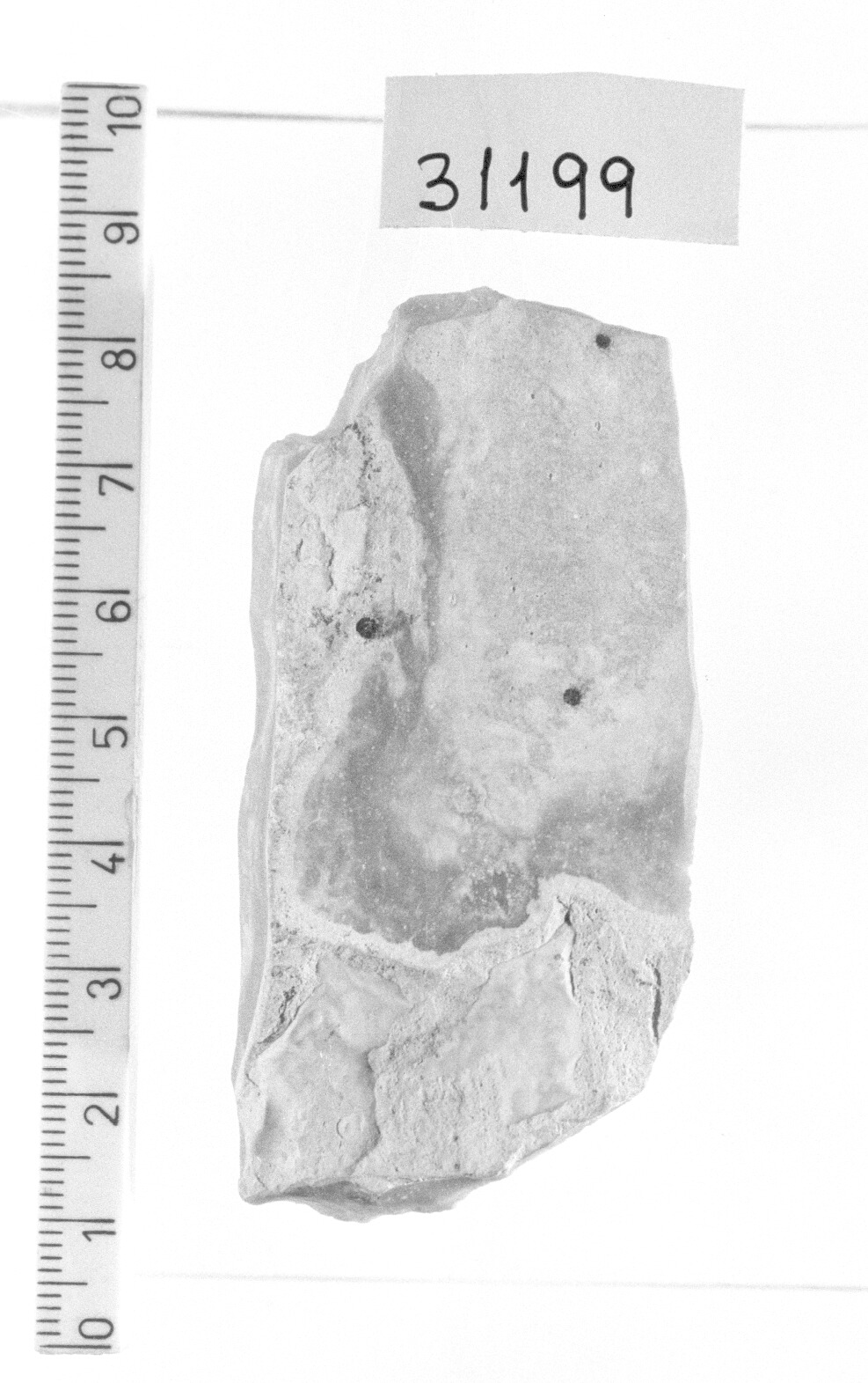 bulino su frattura - Gravettiano (Paleolitico superiore)