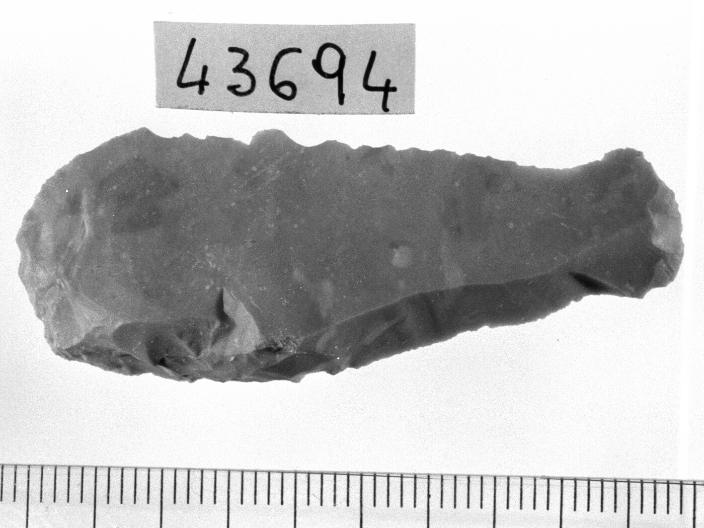 grattatoio frontale lungo - Epigravettiano (Paleolitico superiore)