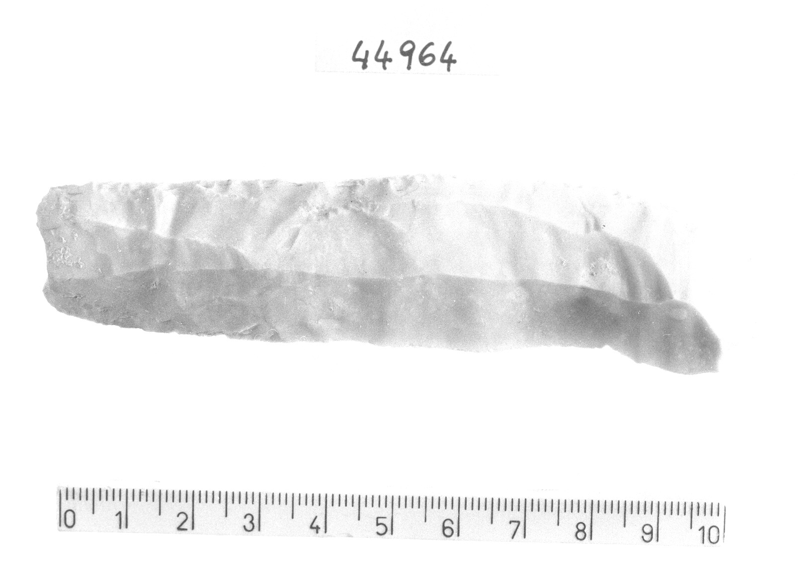 troncatura normale concava su lama - Epigravettiano (Paleolitico superiore)