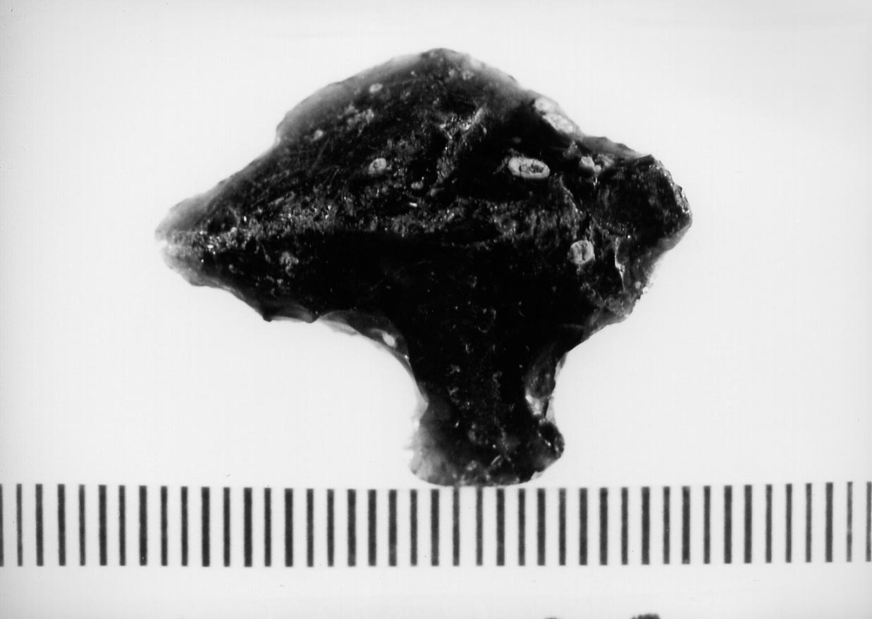 grattatoio frontale su scheggia peduncolata (Neolitico)