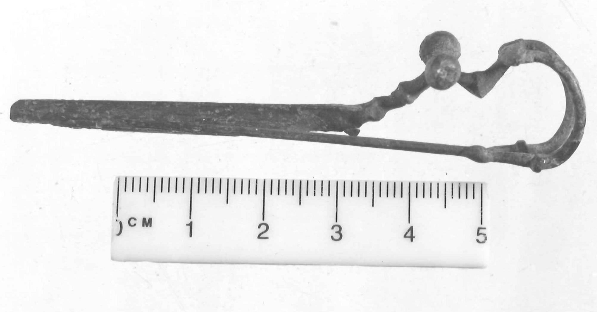 fibula a drago con ardiglione bifido - Piceno III (secc. VII-VI a.C)