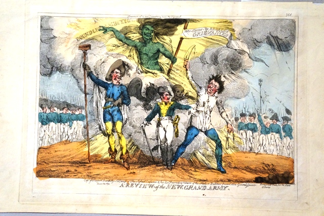 Una rivista della Nuova, Grande, Armata, Napoleone (stampa) di Heath William (primo quarto sec. XIX)