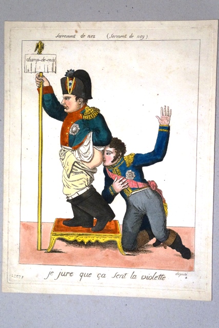 Giuro che odora di violetta, Napoleone (stampa) di Lacroix (primo quarto sec. XIX)