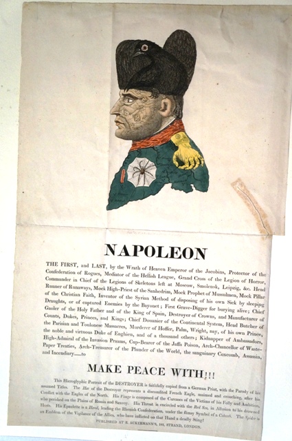 Napoleone il primo e ultimo... fateci la pace!!!.., Napoleone (stampa) di Rowlandson Thomas (prima metà sec. XIX)
