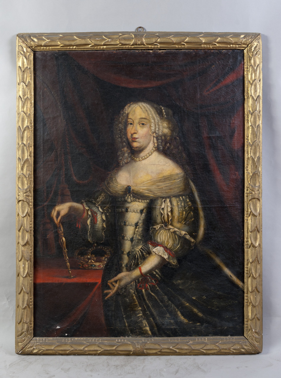 ritratto di Giovanna Battista di Savoia-Nemours (dipinto, opera isolata) - ambito piemontese (terzo quarto sec. XVII)