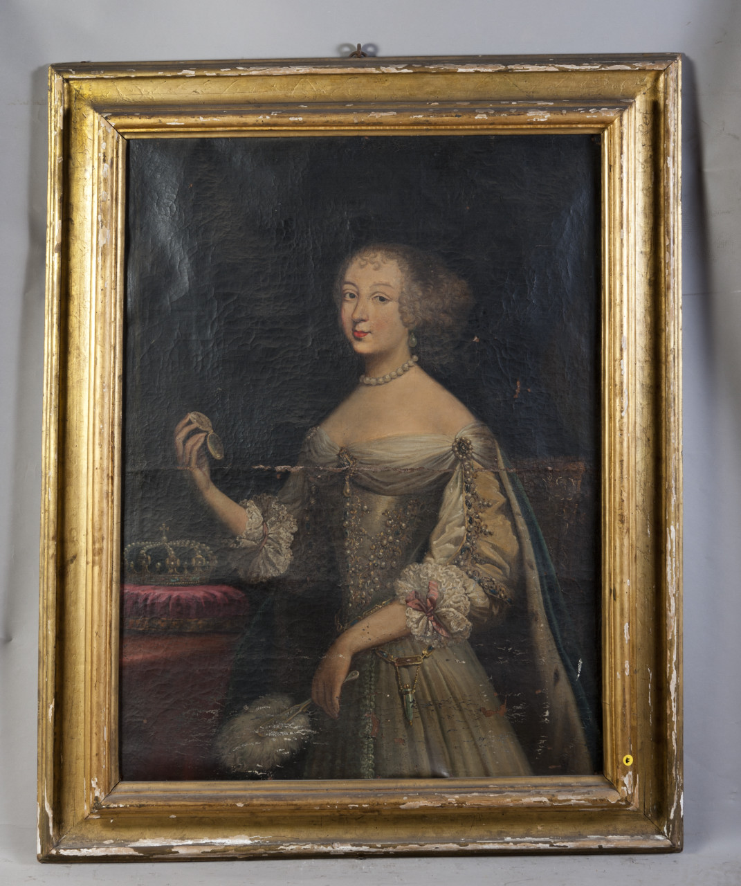 ritratto di Maria Giovanna Battista di Savoia-Nemours (dipinto, opera isolata) - ambito francese (terzo quarto sec. XVII)