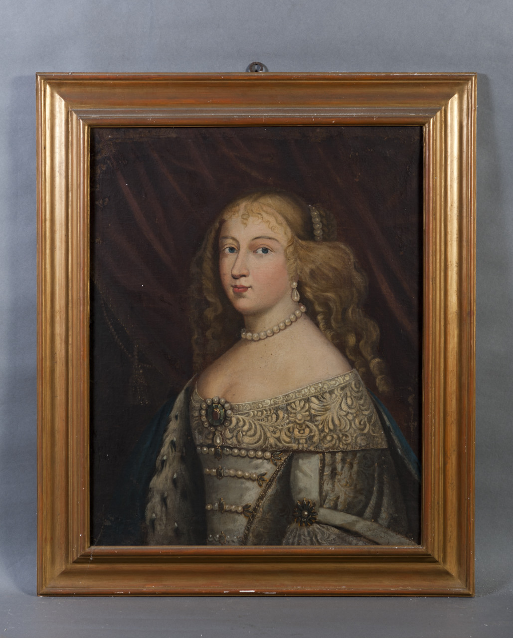 Ritratto di Maria Giovanna Battista di Savoia Nemours (dipinto, opera isolata) - ambito francese (sec. XVII)