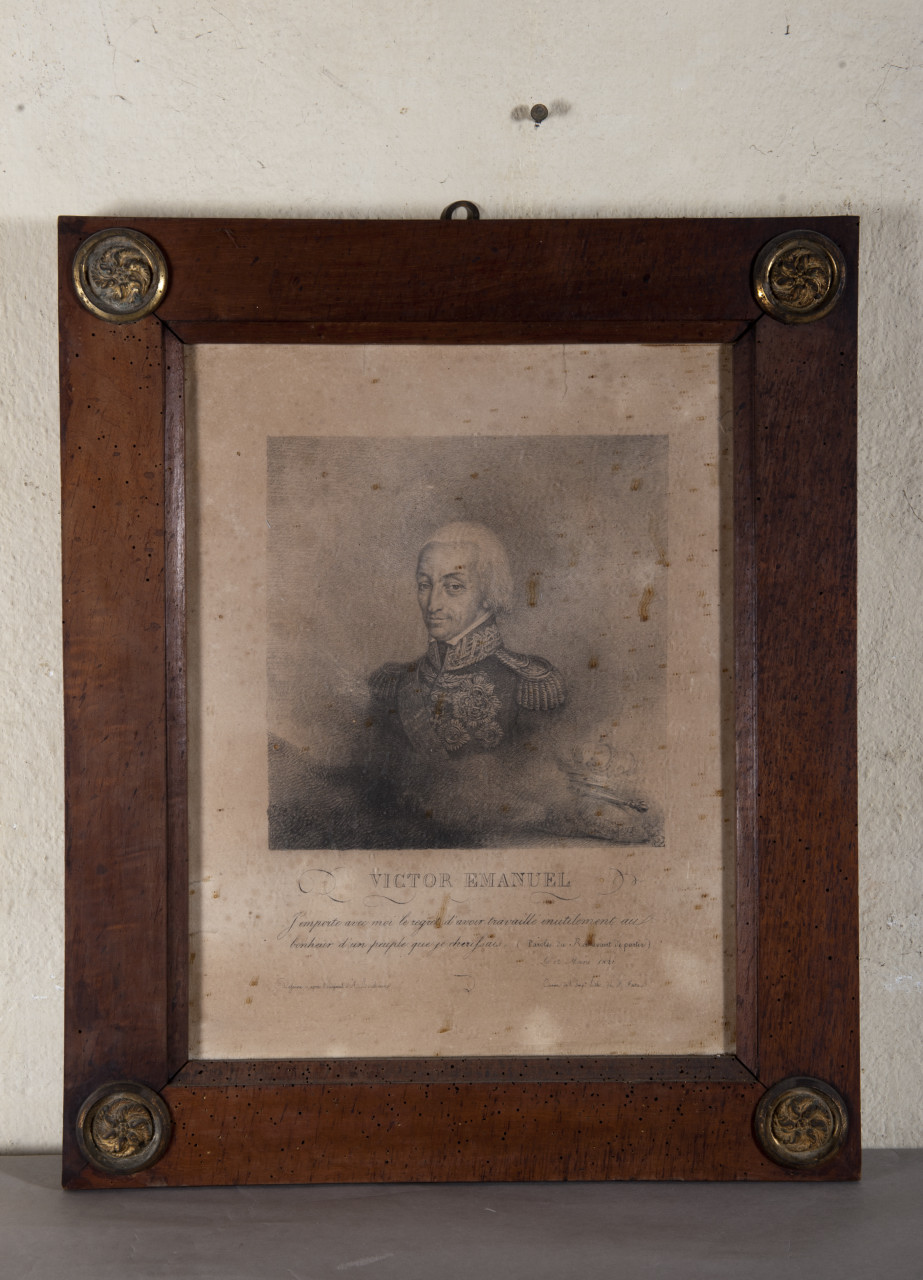 Ritratto di Vittorio Emanuele I (stampa) - ambito piemontese (primo quarto sec. XIX)