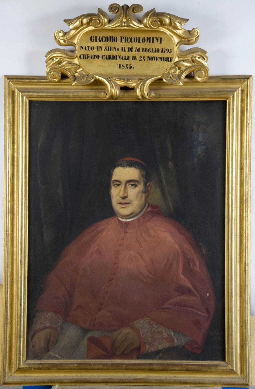 Ritratto del cardinale Giacomo Piccolomini (dipinto) di Galofre y Coma José (sec. XIX)