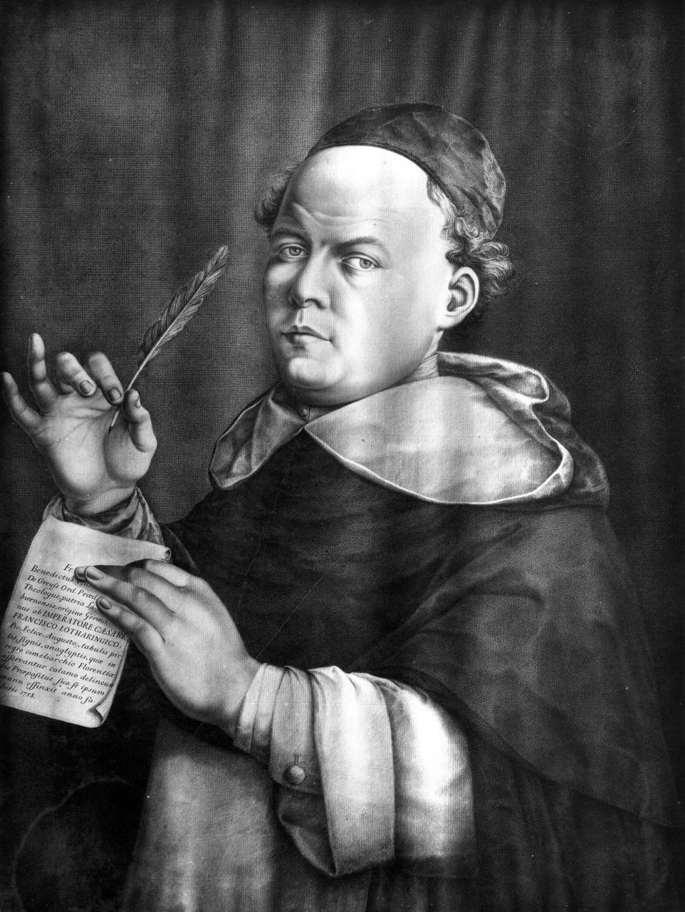 autoritratto, ritratto di Benedetto Vincenzo de Greys (dipinto) di Greys Benedetto Vincenzo de (sec. XVIII)