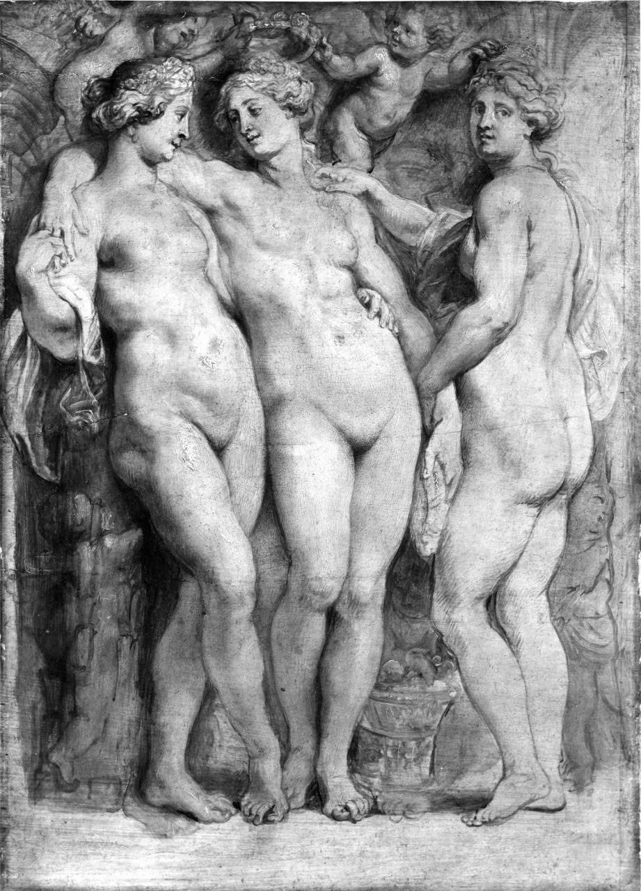 le tre Grazie (dipinto) di Rubens Pieter Paul (sec. XVII)