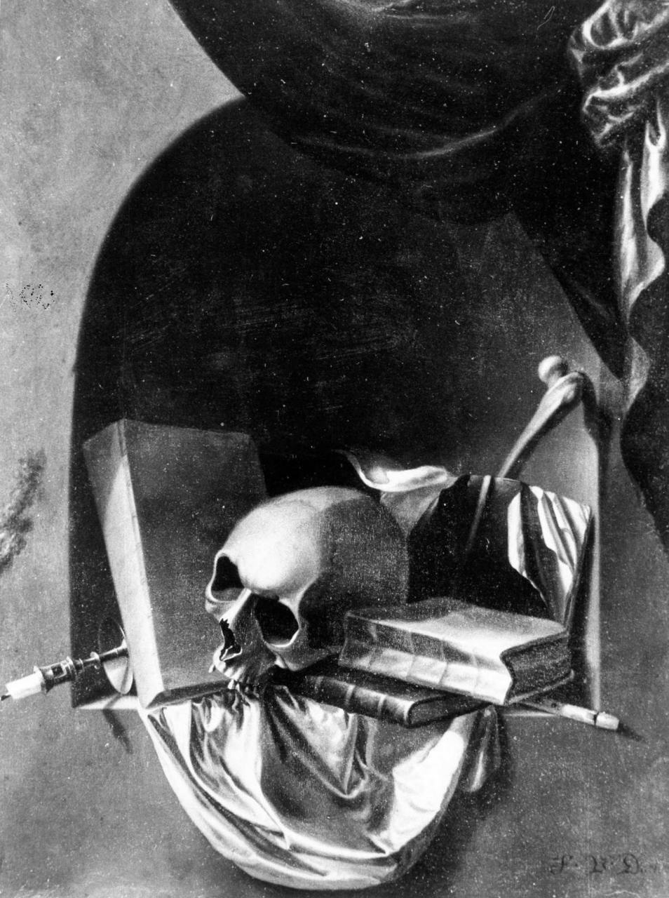 Vanitas (dipinto) di Daellen F.V (sec. XVII)