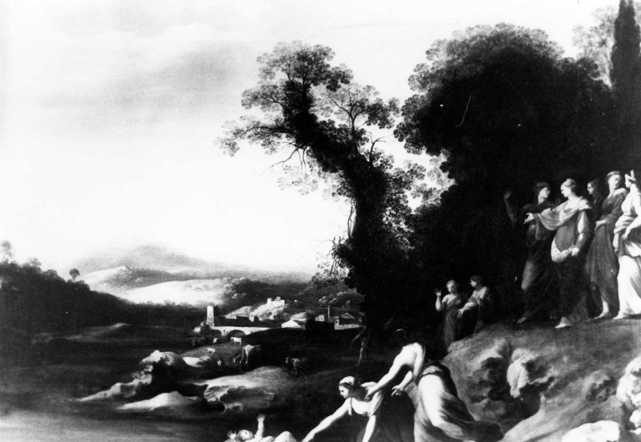 Mosè salvato dalle acque (dipinto) di Poelenburgh Cornelis van (sec. XVII)