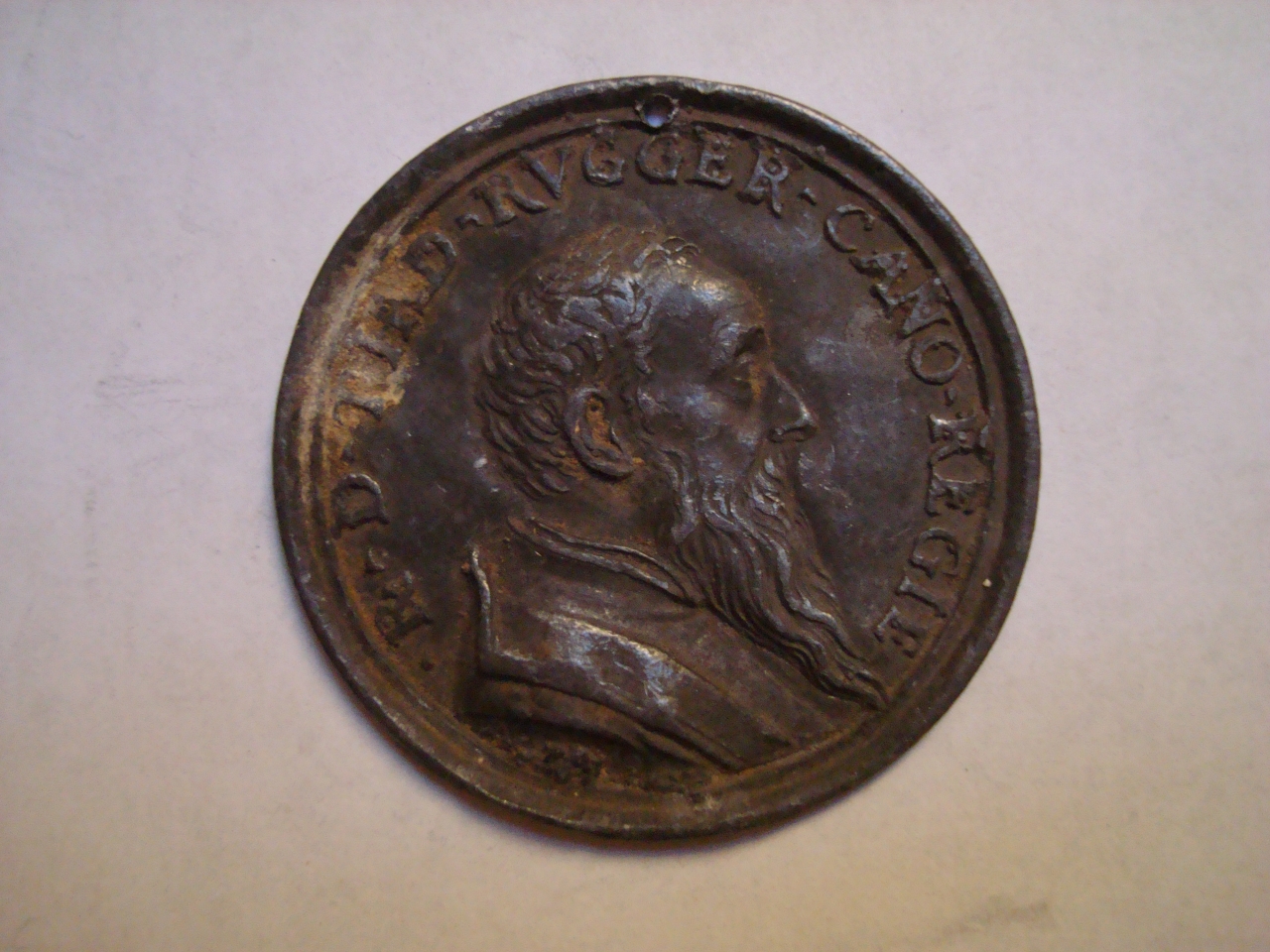 ritratto di Taddeo Ruggeri (medaglia) - bottega toscana (metà sec. XVI)