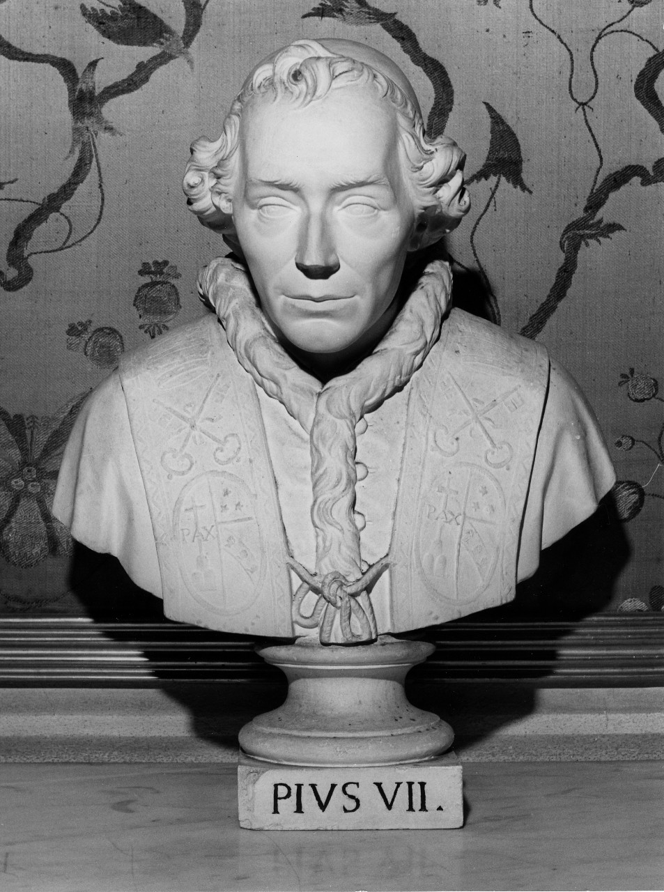 ritratto di papa Pio VII (busto) - ambito tosco-laziale (sec. XIX)