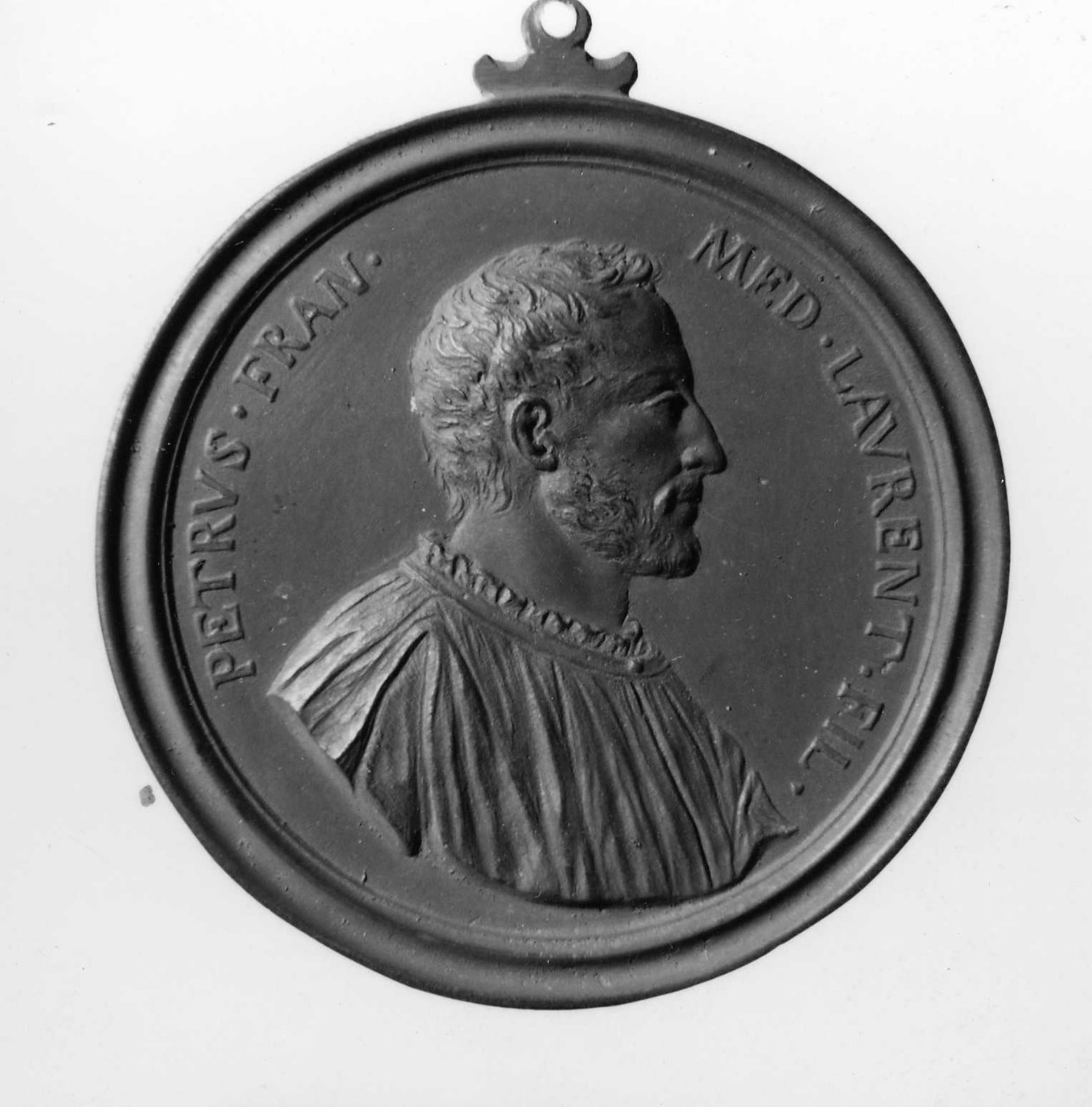ritratto di Pierfrancesco de' Medici il giovane; fulmine che esce da una nuvola (medaglia) di Selvi Antonio, Vaggelli Bartolomeo (sec. XVIII)