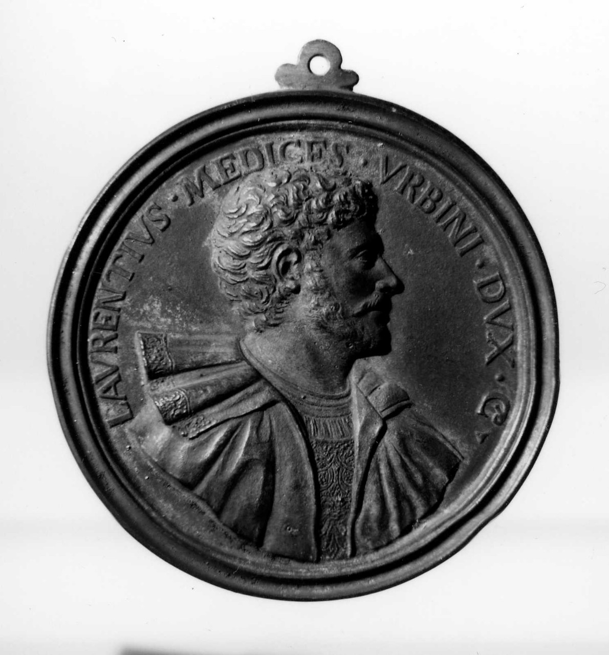 ritratto di Lorenzo de' Medici duca di Urbino; alloro affiancato da leoni (medaglia) di Selvi Antonio, Vaggelli Bartolomeo (sec. XVIII)