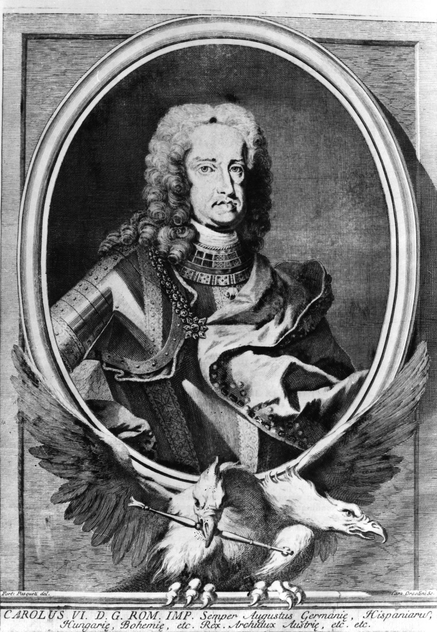 ritratto di Carlo VI (stampa) di Orsolini Carlo, Pasquetti Fortunato (sec. XVIII)