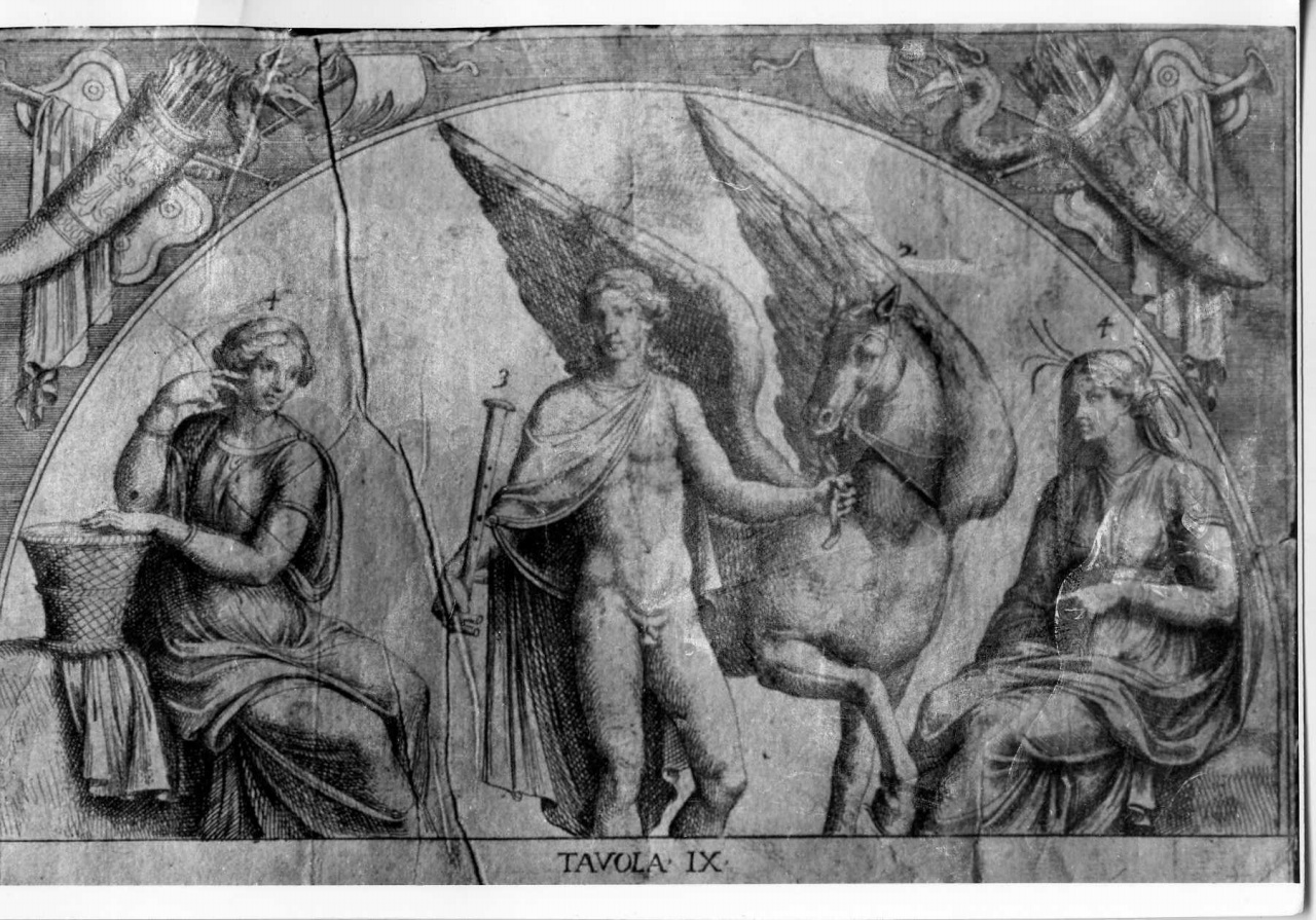 divinità pagane (stampa smarginata) di Bartoli Pietro Santi, Bartoli Francesco (sec. XVIII)