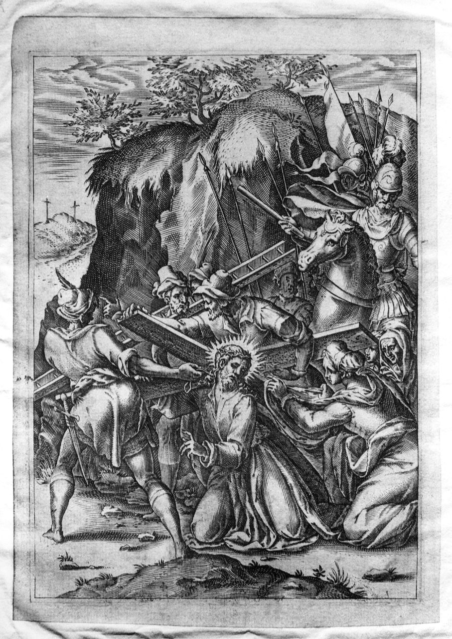 Cristo incontra la Veronica (stampa) - ambito olandese (sec. XVII)