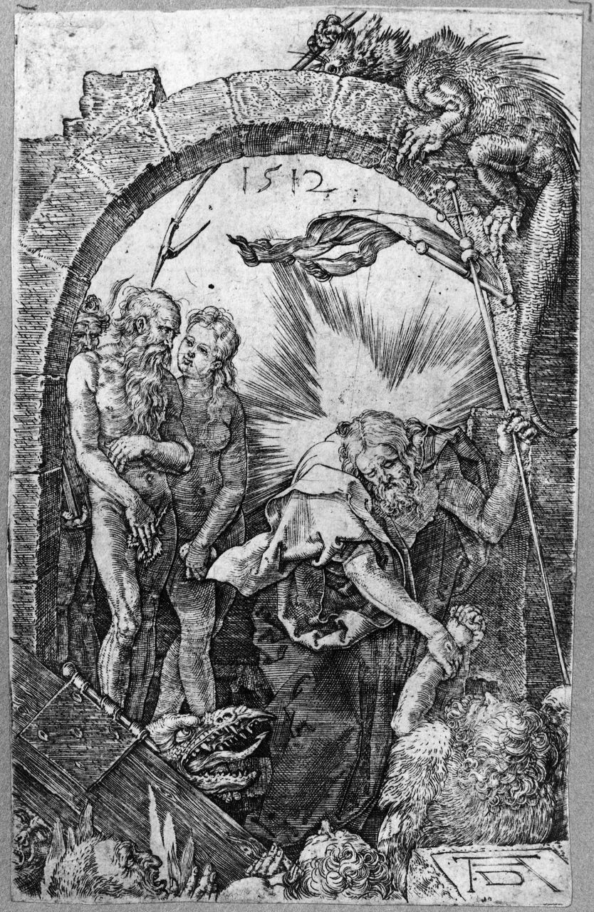 Cristo libera gli eletti del limbo (stampa) di Dürer Albrecht (sec. XVI)