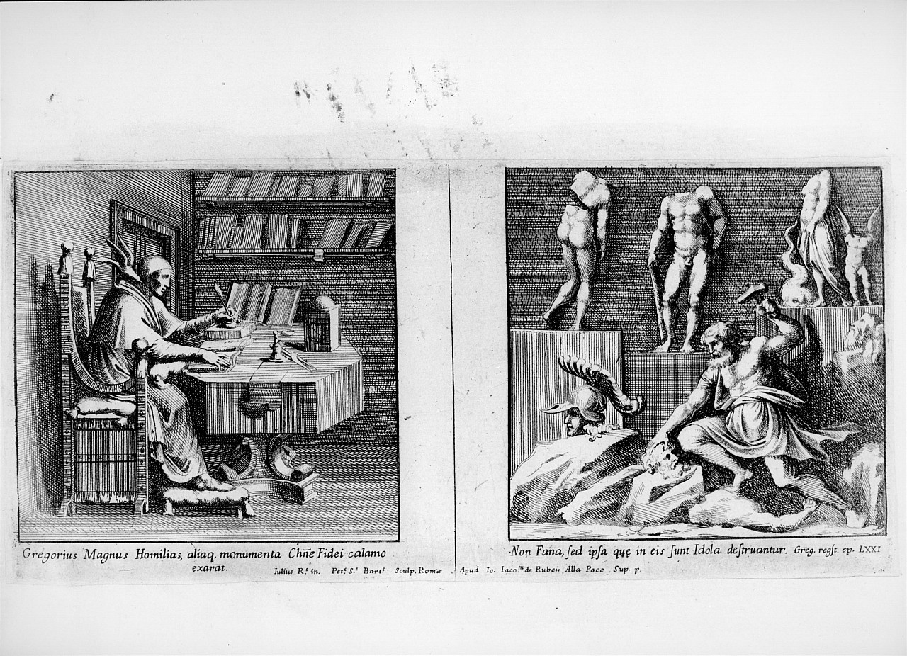 episodi della vita dei santi (stampa, serie) di Pippi Giulio detto Giulio Romano, Bartoli Pietro Santi (sec. XVII)