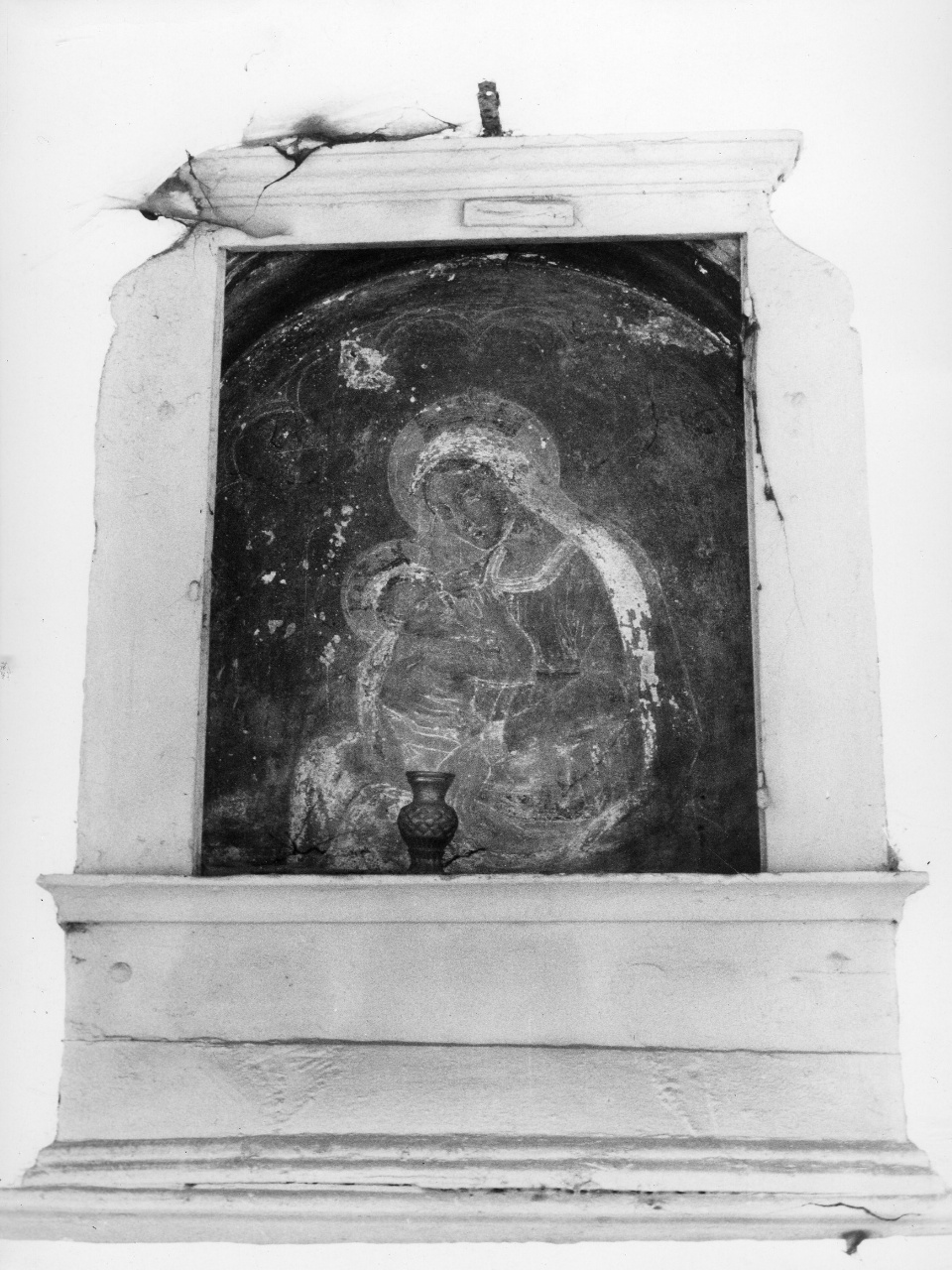 Madonna dell'Umiltà (dipinto murale) - manifattura toscana (inizio sec. XVI)