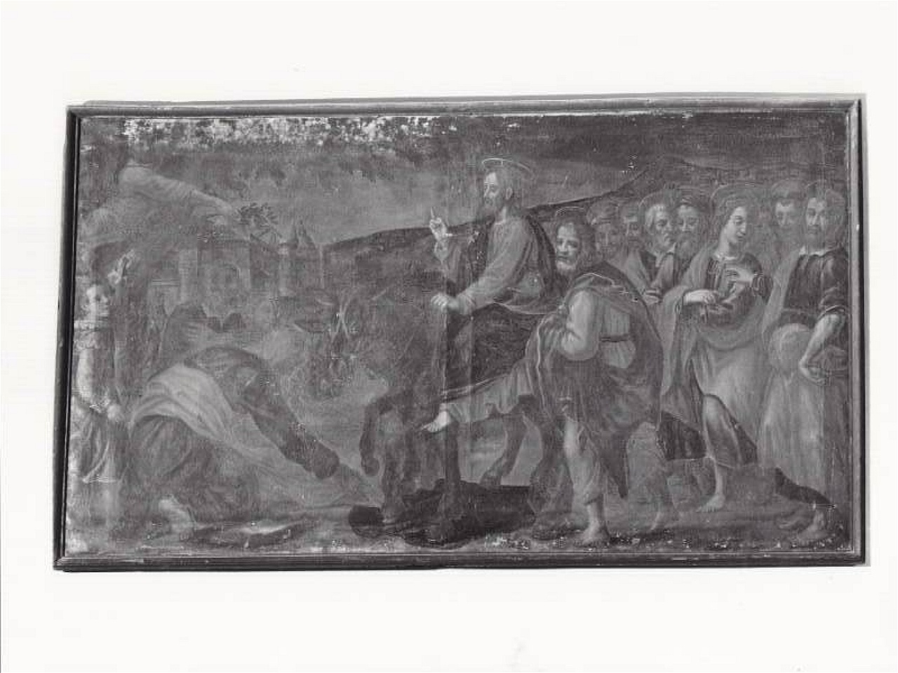 entrata di Cristo in Gerusalemme (dipinto) - scuola fiorentina (secc. XVI/ XVII)