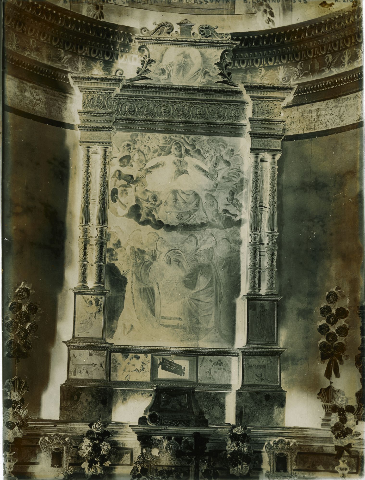 Piemonte - Architetture - Chiese - Opere d'arte - Dipinti - Bernardino Lanino (negativo) di Besso, Vittorio (fine XIX)