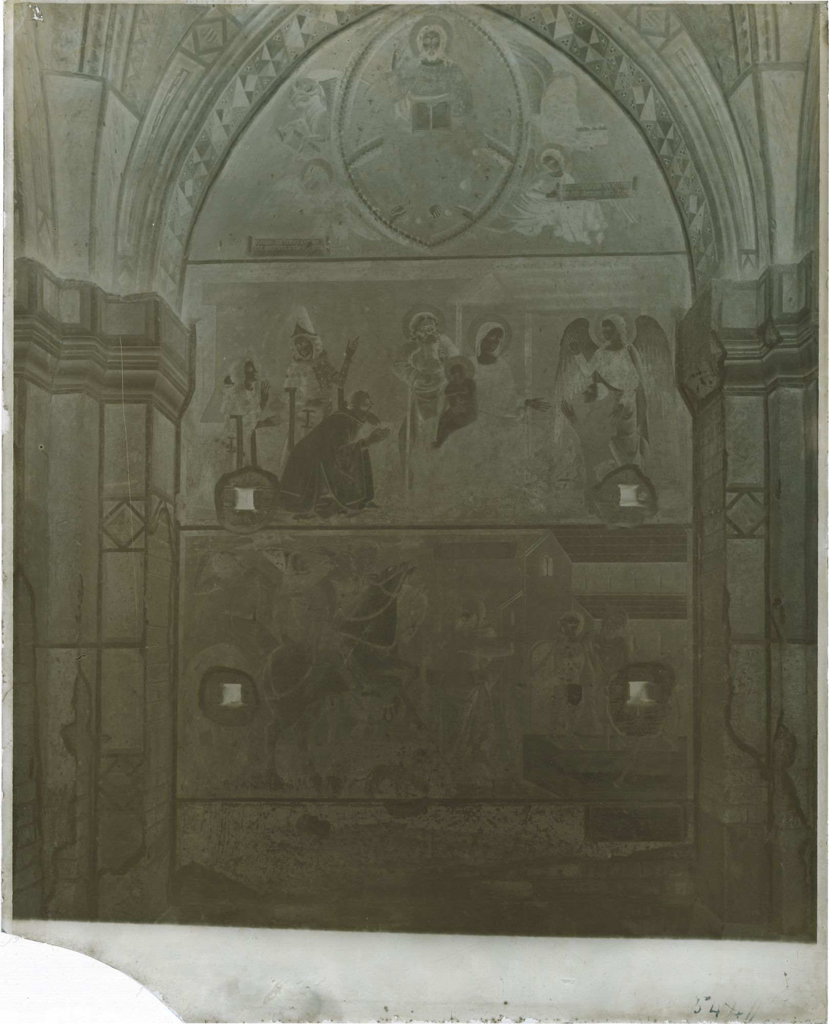 Albugnano - Canonica di Santa Maria di Vezzolano (negativo) di Germano, Ottavio (attr) (fine XIX)