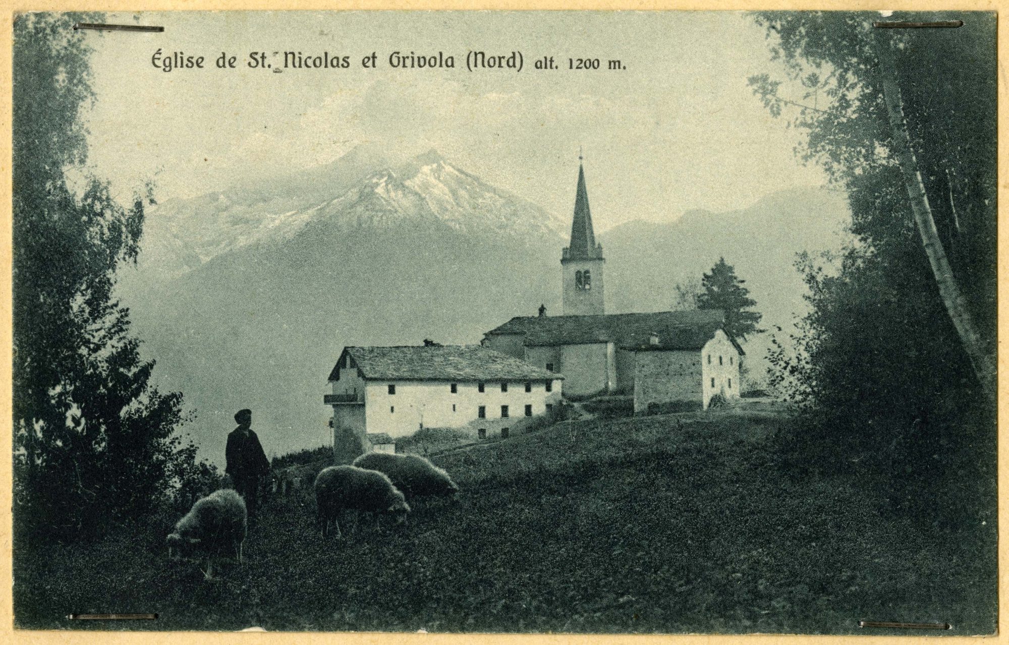 Valle d'Aosta - Vedute - Montagne (positivo) di Anonimo aostano (primo quarto XX)