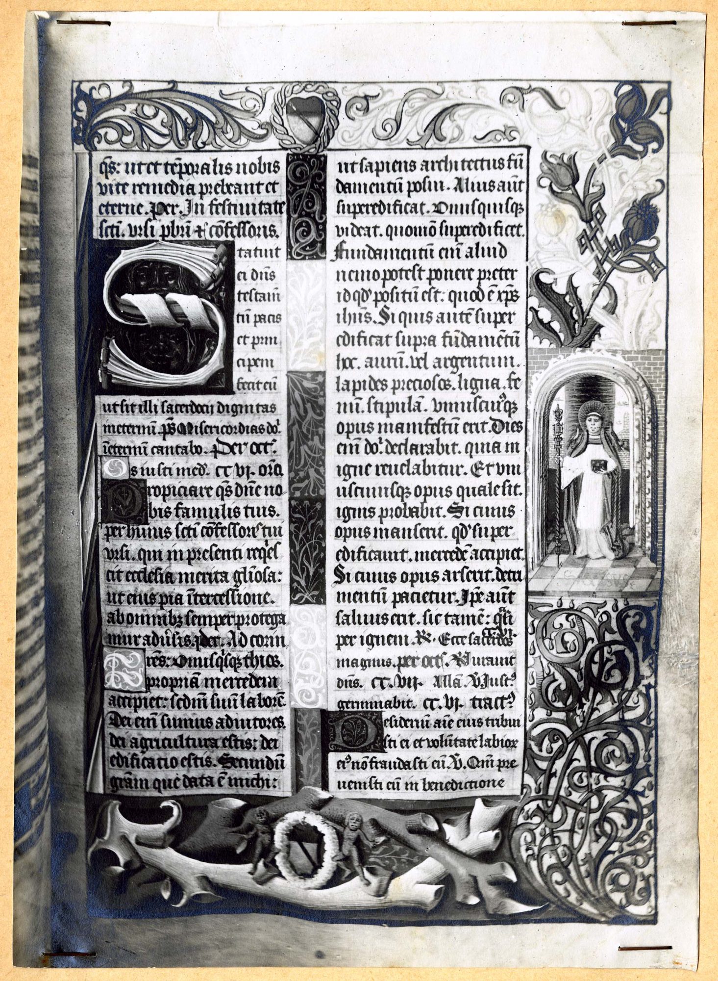 Valle d'Aosta - Opere d'arte - Libri antichi - Miniatura - Messale di Giorgio di Challant (positivo) di Anonimo aostano (secondo quarto XX)