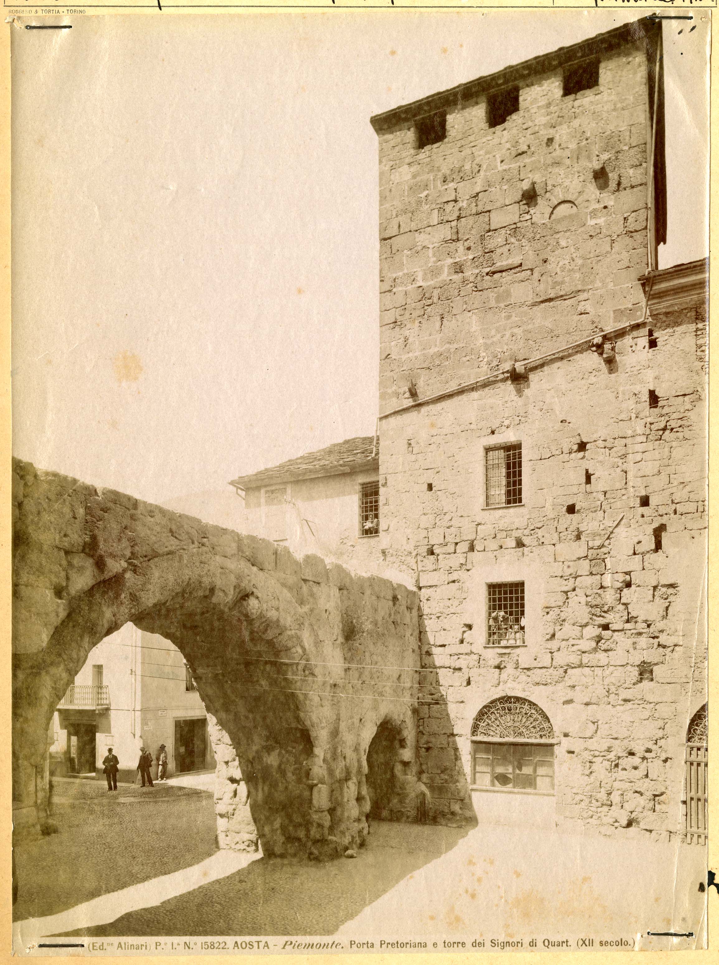 Valle d'Aosta - Archeologia - Porte (positivo) di Alinari, Sansoni, cav. Mario (fine XIX)