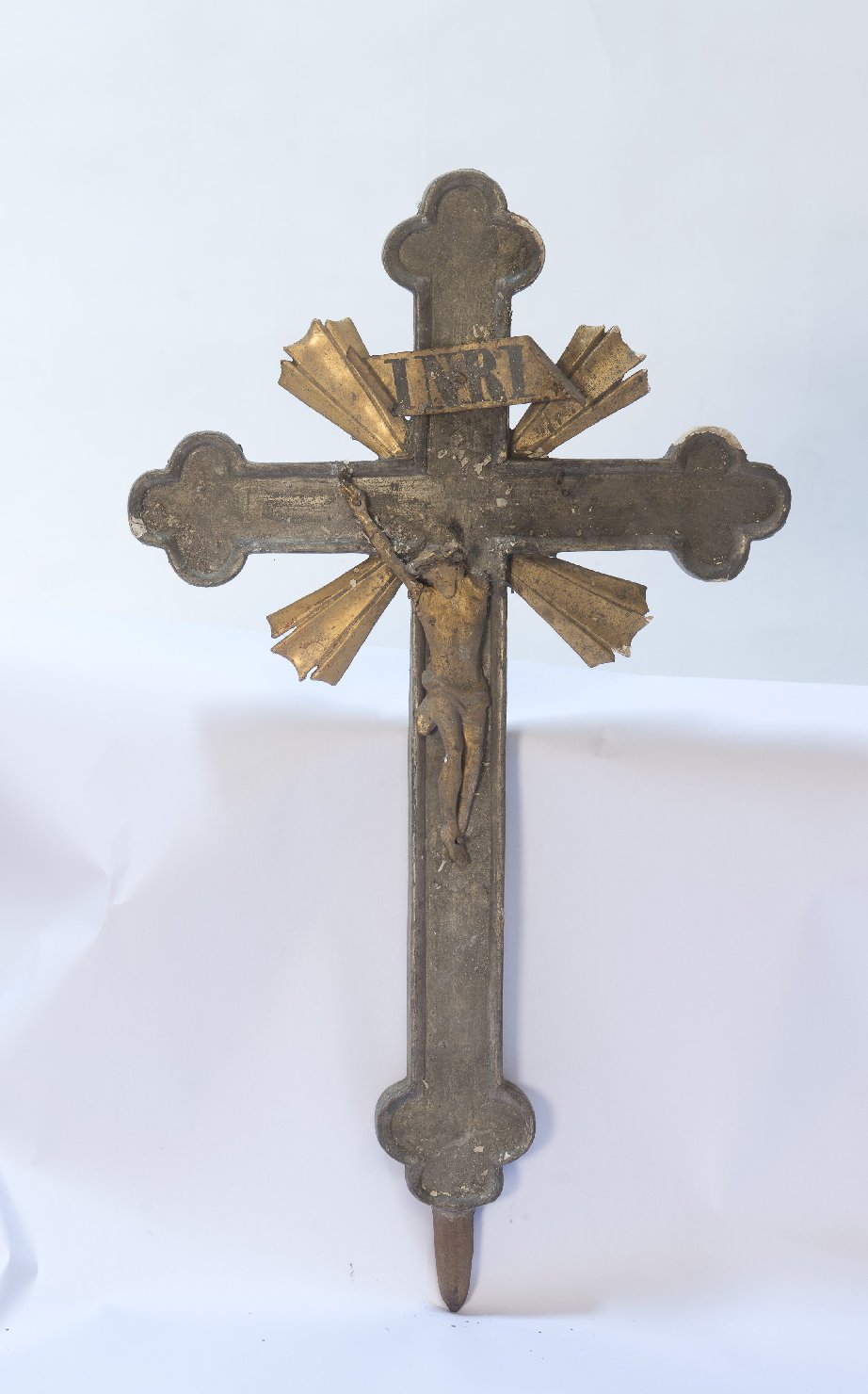 Cristo crocifisso (croce apicale) - bottega emiliana (metà sec. XVIII)