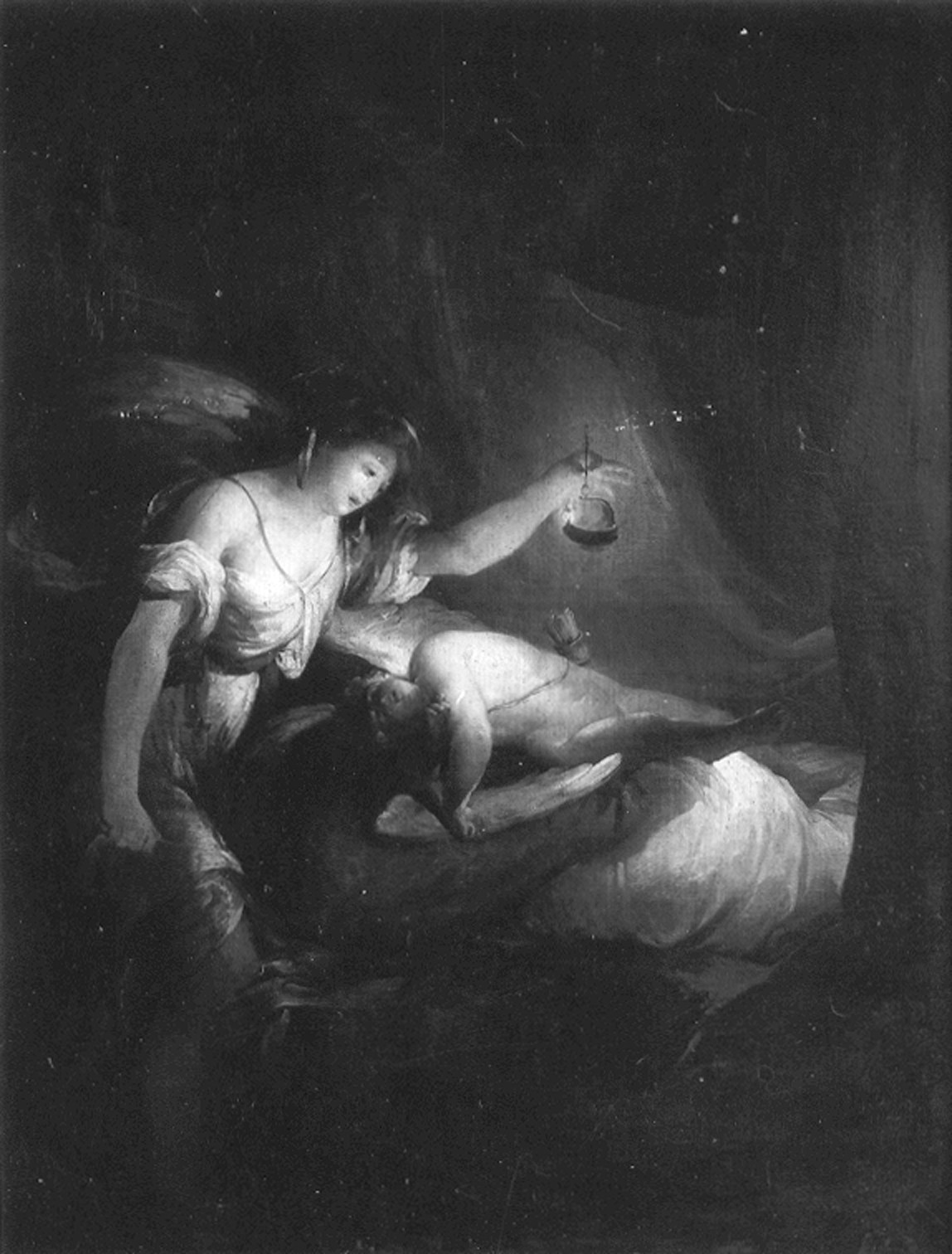 Autore ignoto. Venere e Cupido - Genova - Museo dell’Accademia Ligustica di Belle Arti (negativo) di Foto cresta (prima metà XIX)
