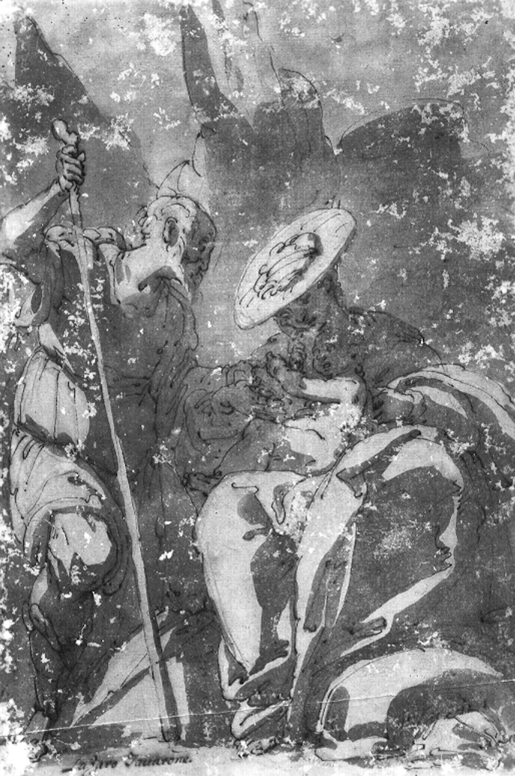 Tavarone, Lazzaro. Sacra Famiglia - Genova - Museo dell’Accademia Ligustica di Belle Arti (negativo) di Foto cresta (metà XX)