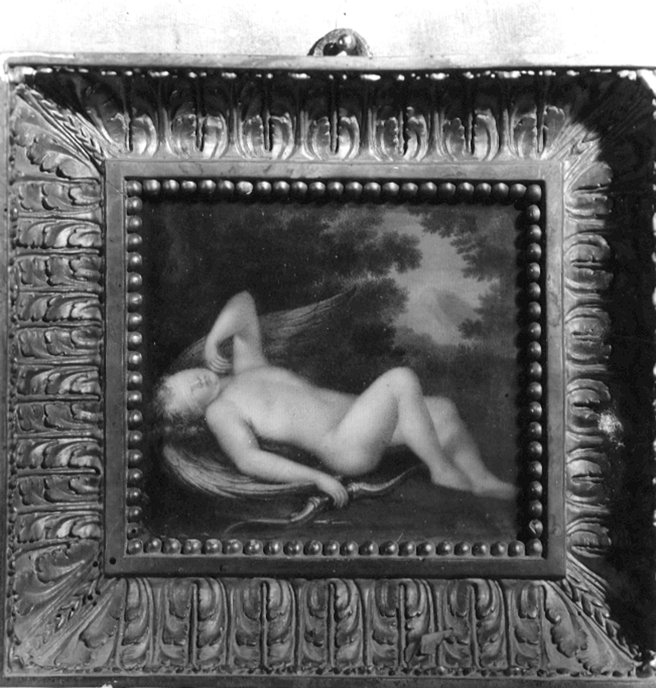 Centurione Spinola, Monima. Cupido dormiente - Genova - Museo dell’Accademia Ligustica di Belle Arti (negativo) di Foto cresta (prima metà XX)