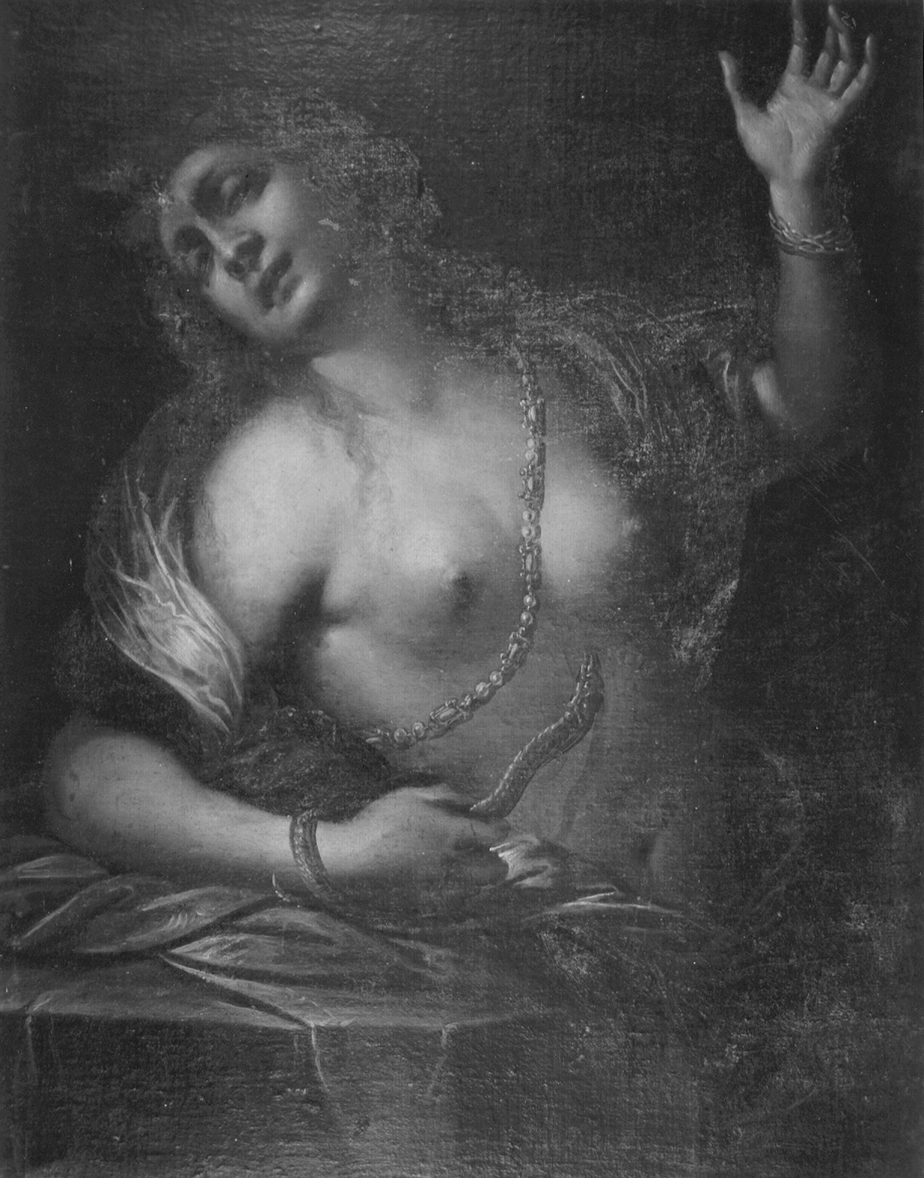 Autore di scuola emiliana. Morte di Cleopatra - Genova - Villa Imperiale (negativo) di Foto Cresta (metà XX)