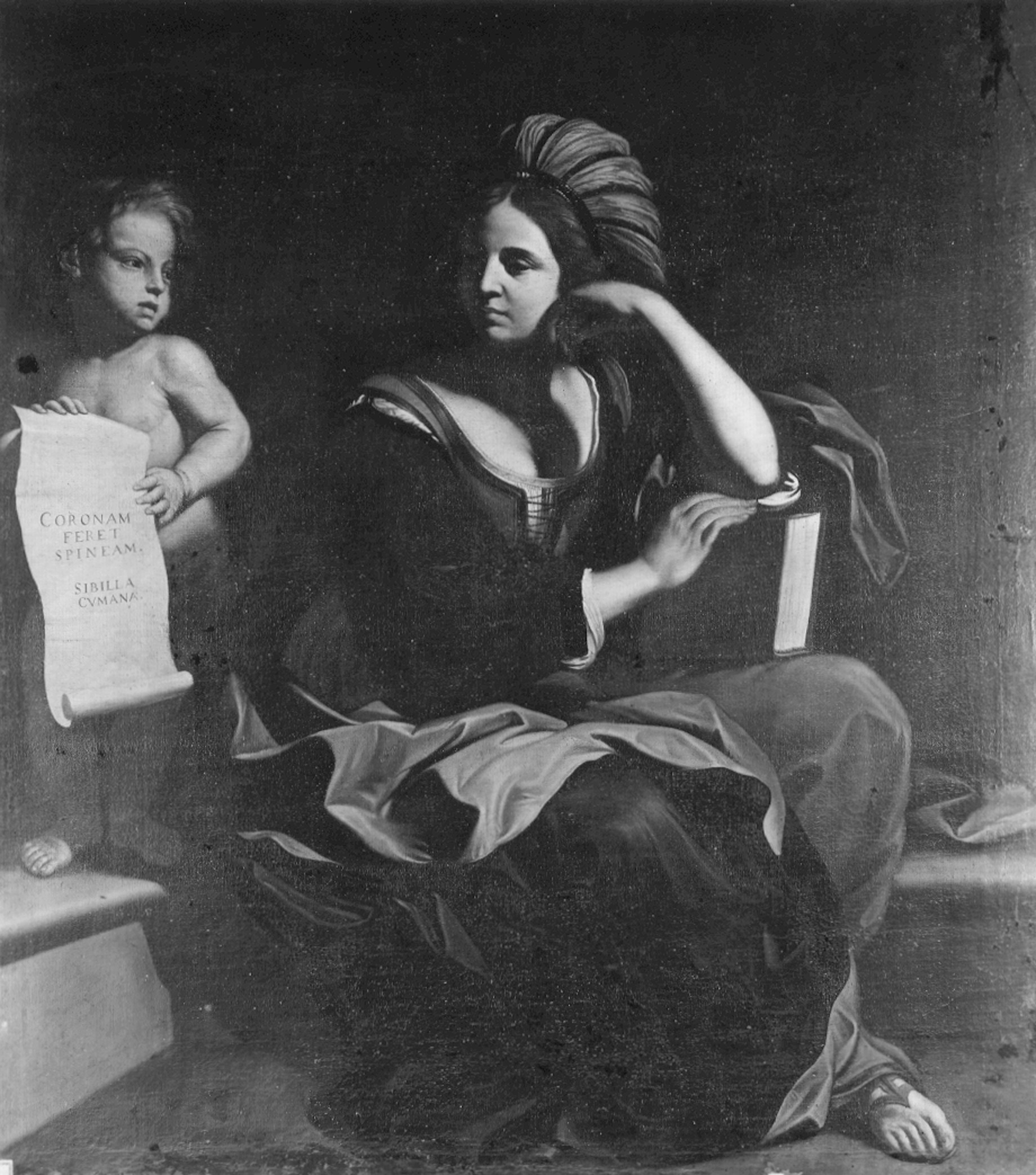 de Gennari, Ercole. Sibilla Cumana - Genova - Museo di Palazzo Reale (negativo) di Foto Cresta (prima metà XX)