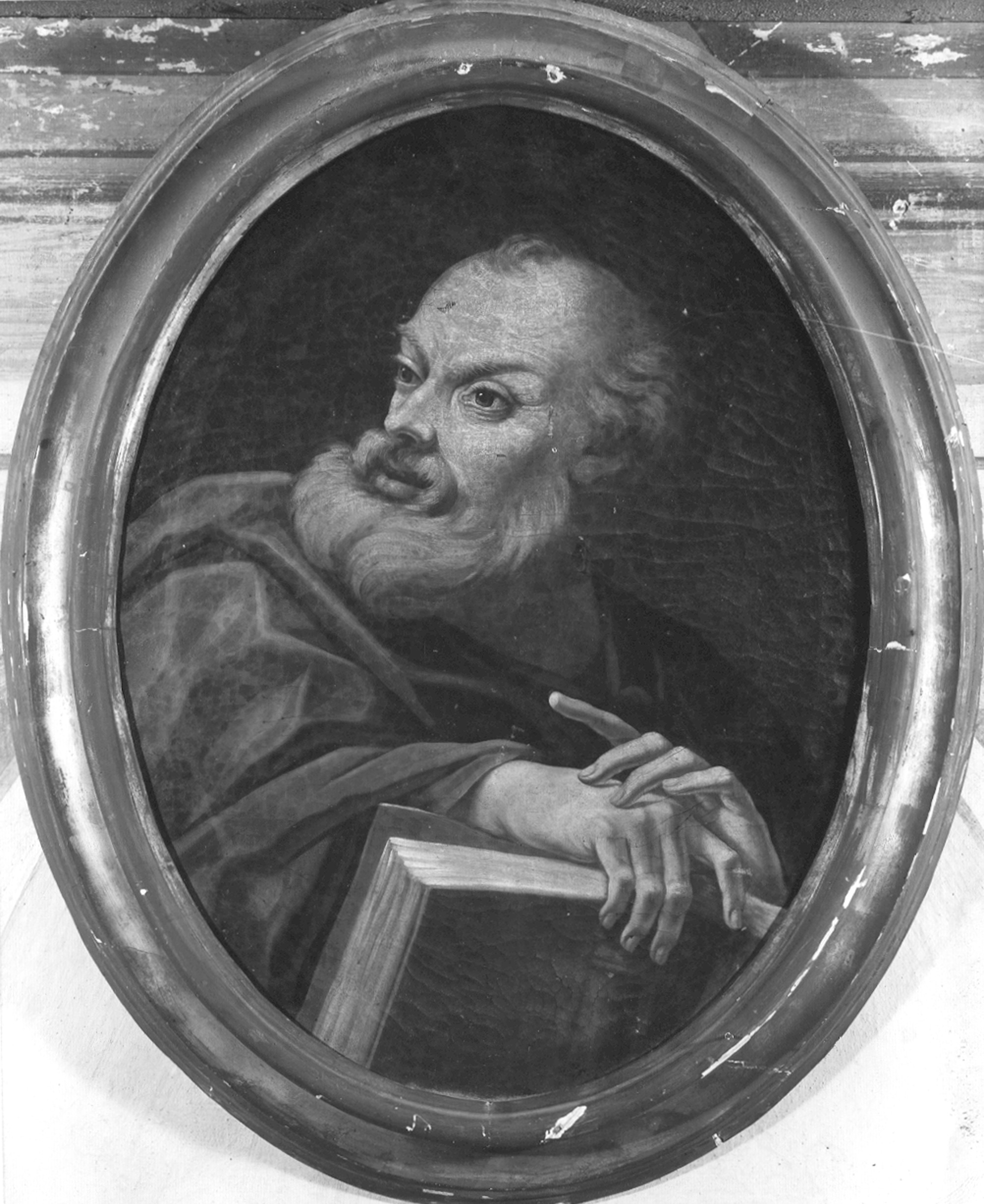 Autore ignoto. Padre della Chiesa - Genova - Palazzo Piuma (negativo) di Foto Cresta (prima metà XX)