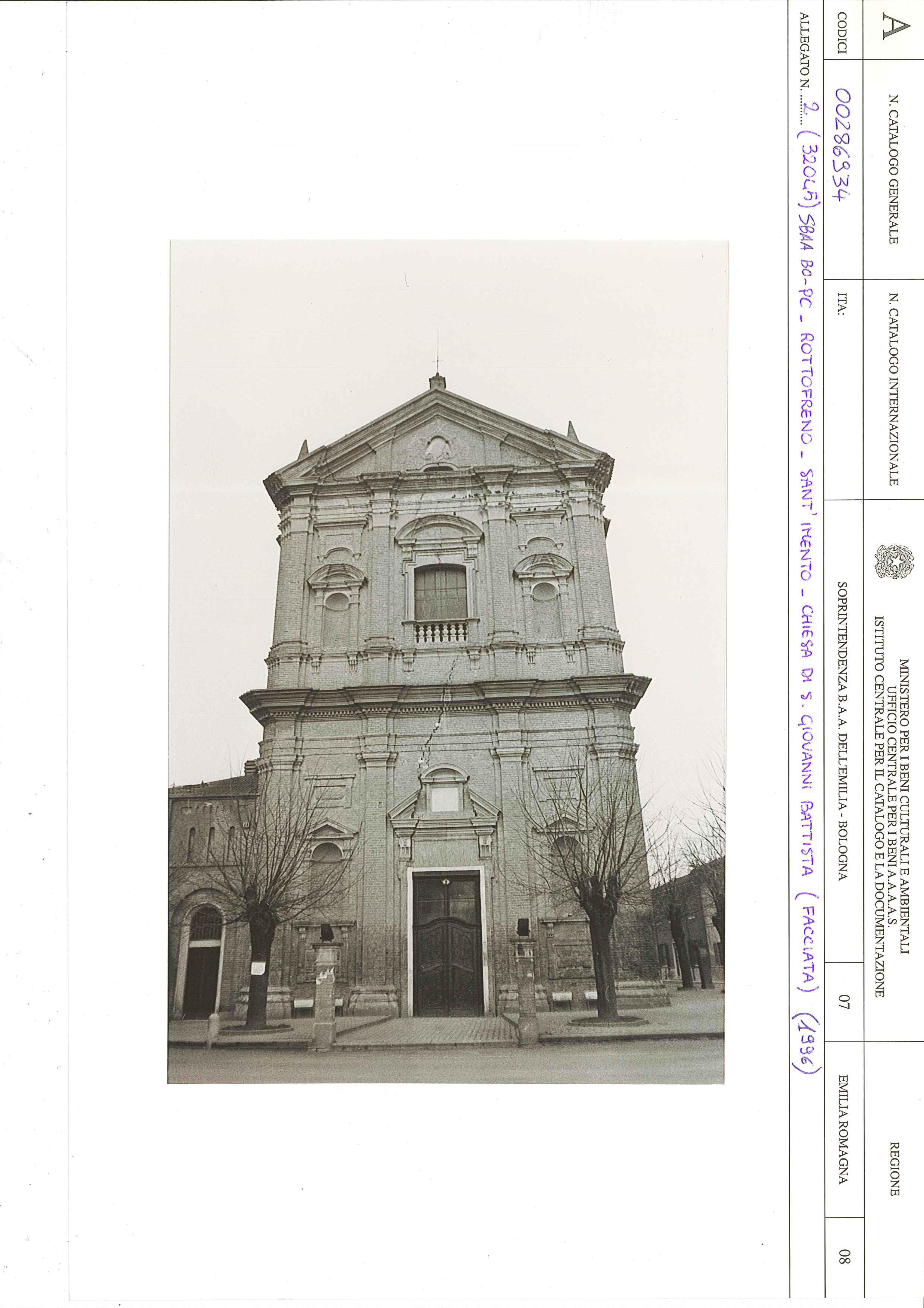 Chiesa di S. Giovanni Battista (chiesa, parrocchiale) - Rottofreno (PC) 